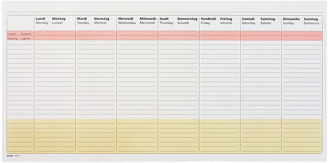 SIMPLEX   Agenda semainier     perpétuel