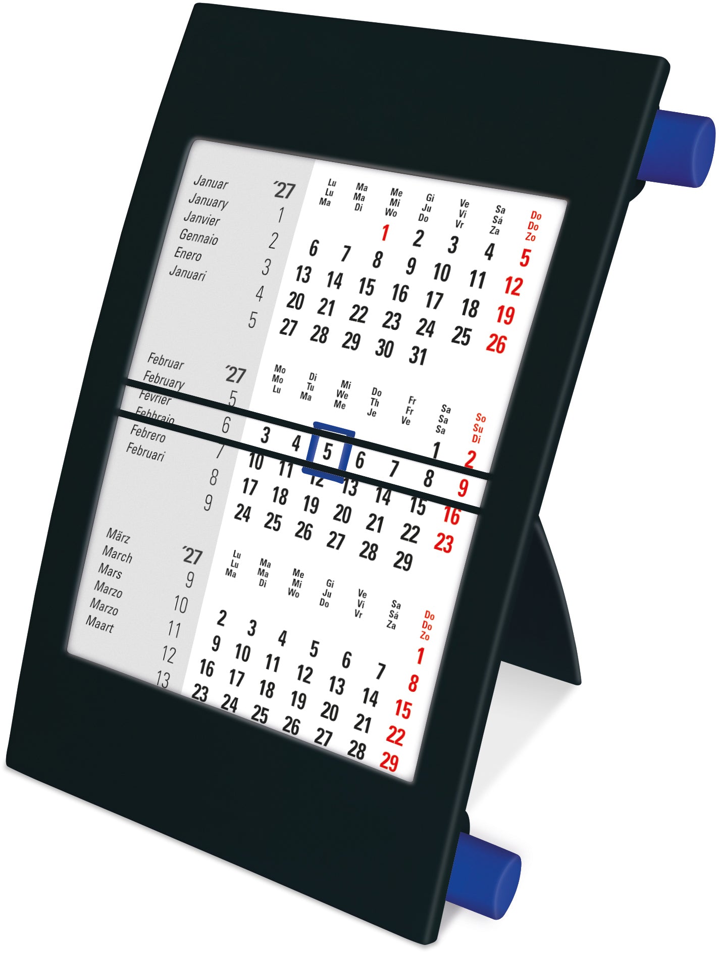 SIMPLEX   Cal. de table 3 mois   2027/28