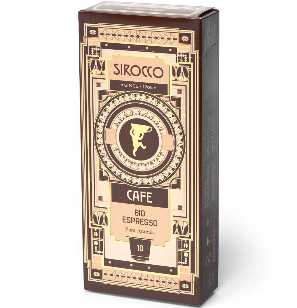 SIROCCO Capsules de café 2964 Bio Espresso 10 pcs.