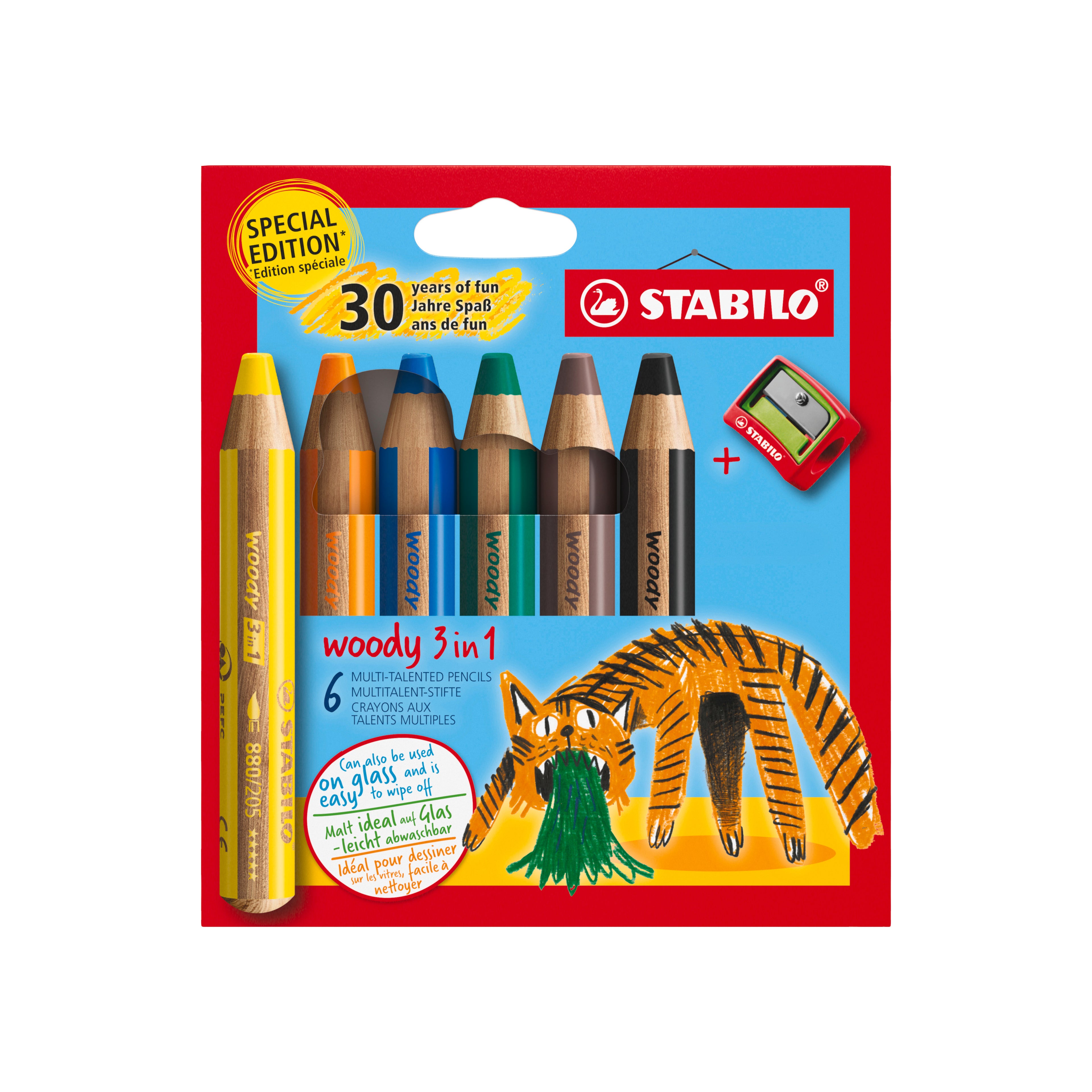STABILO   Crayon couleur Woody 3 in 1