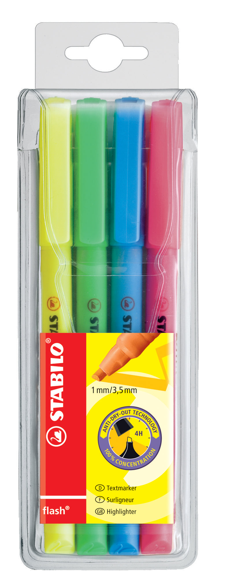 STABILO   Textmarker Flash       1-3,5mm