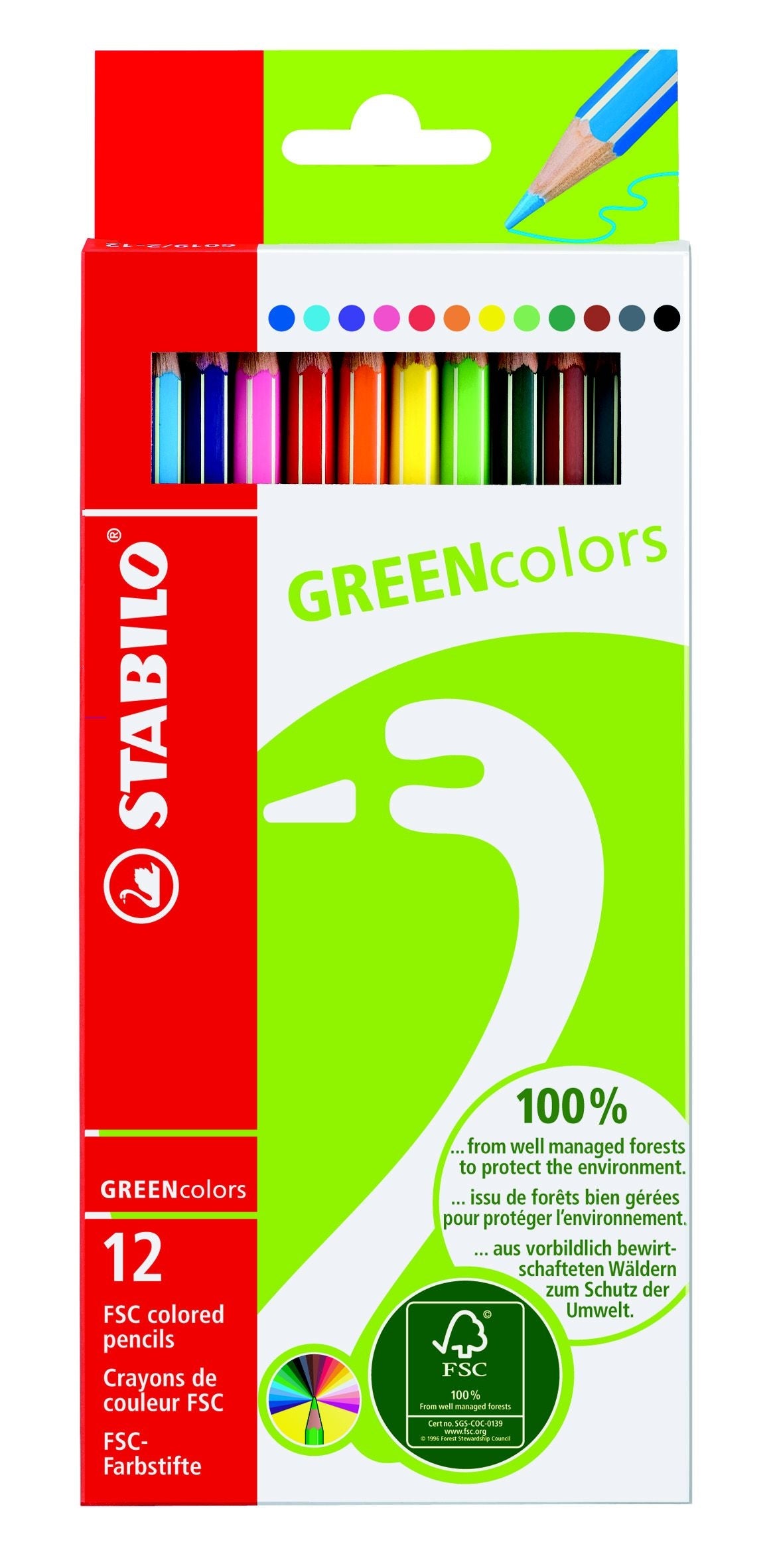 STABILO   Crayon de couleur Greencolors