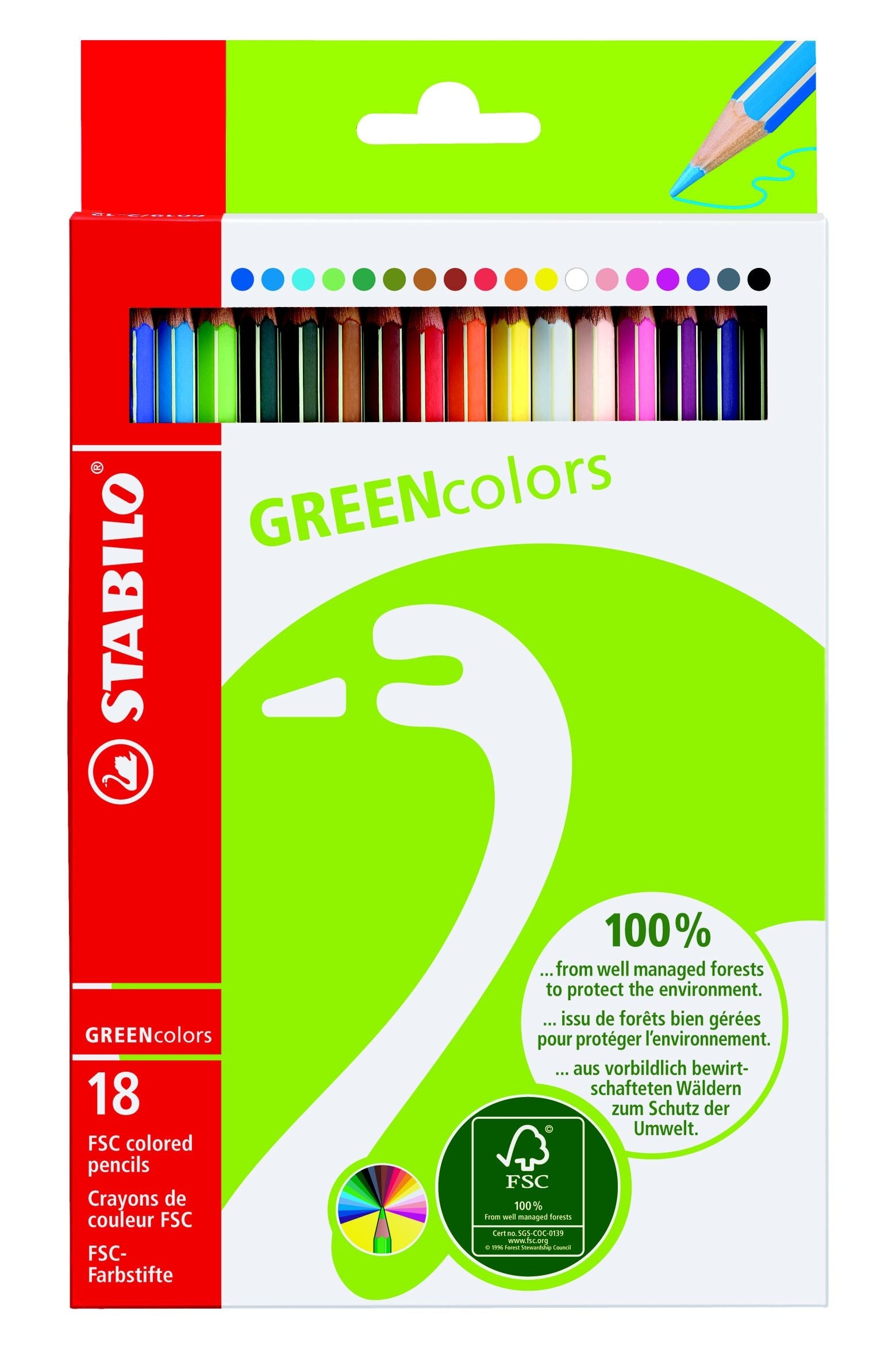 STABILO   Crayon de couleur Greencolors