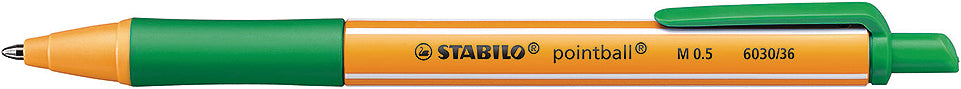 STABILO Stylo à bille pointball 0.5mm 6030/36 vert