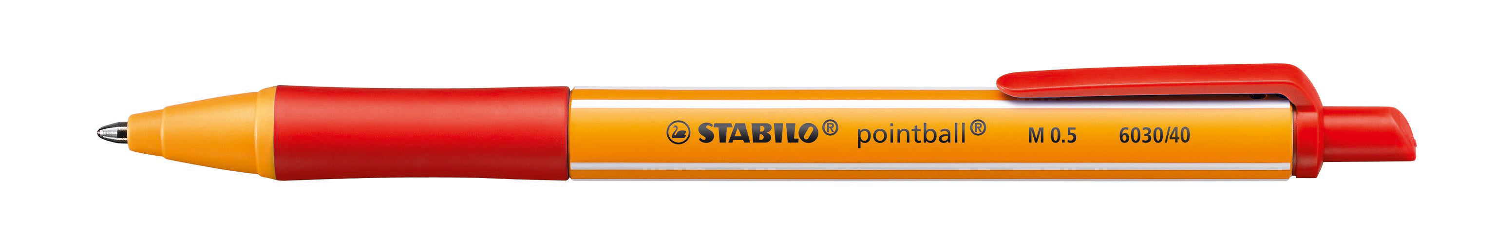 STABILO Stylo à bille pointball 0.5mm 6030/40 rouge