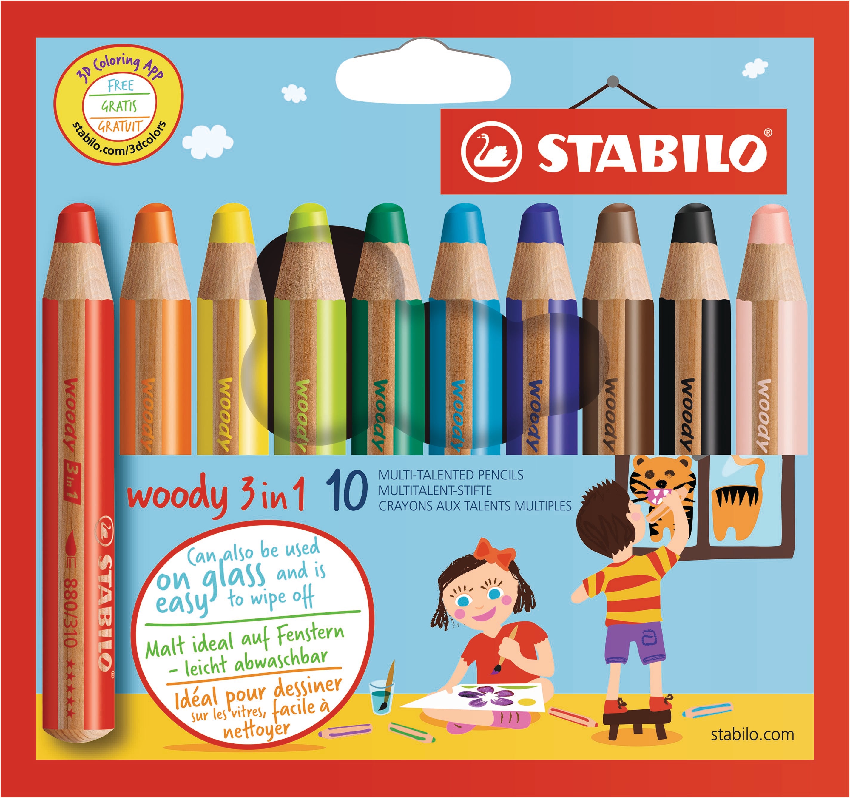 STABILO   Crayon de couleur Woody