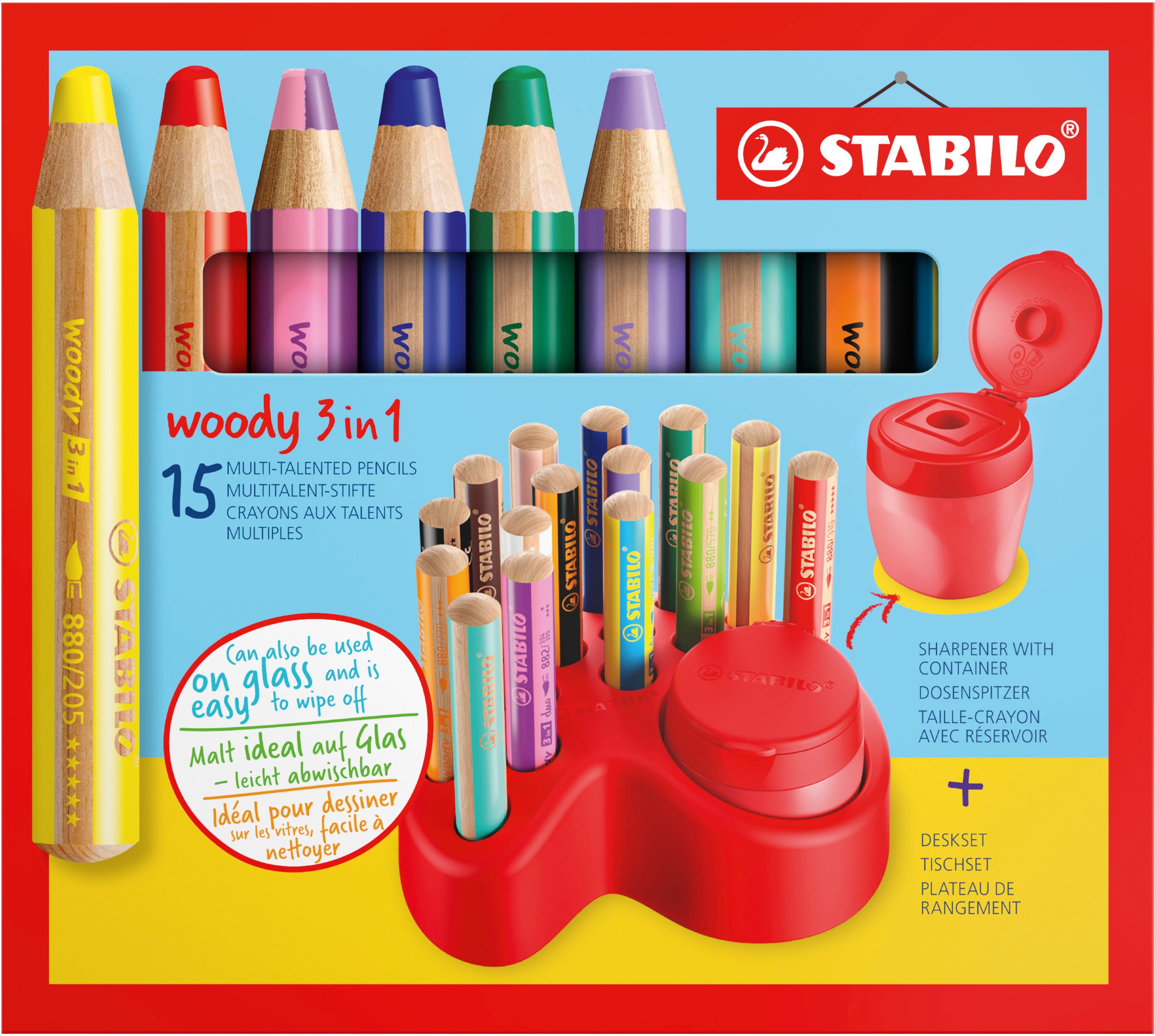 STABILO   Crayons couleur Woody 3 in 1