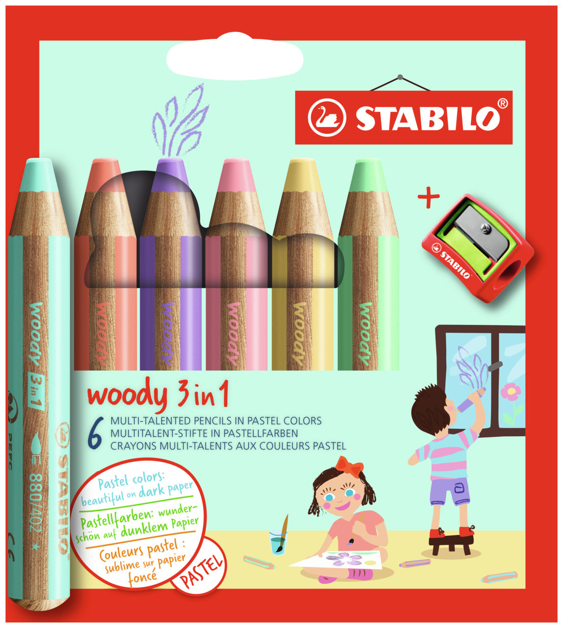 STABILO   Crayons couleur Woody 3 in 1