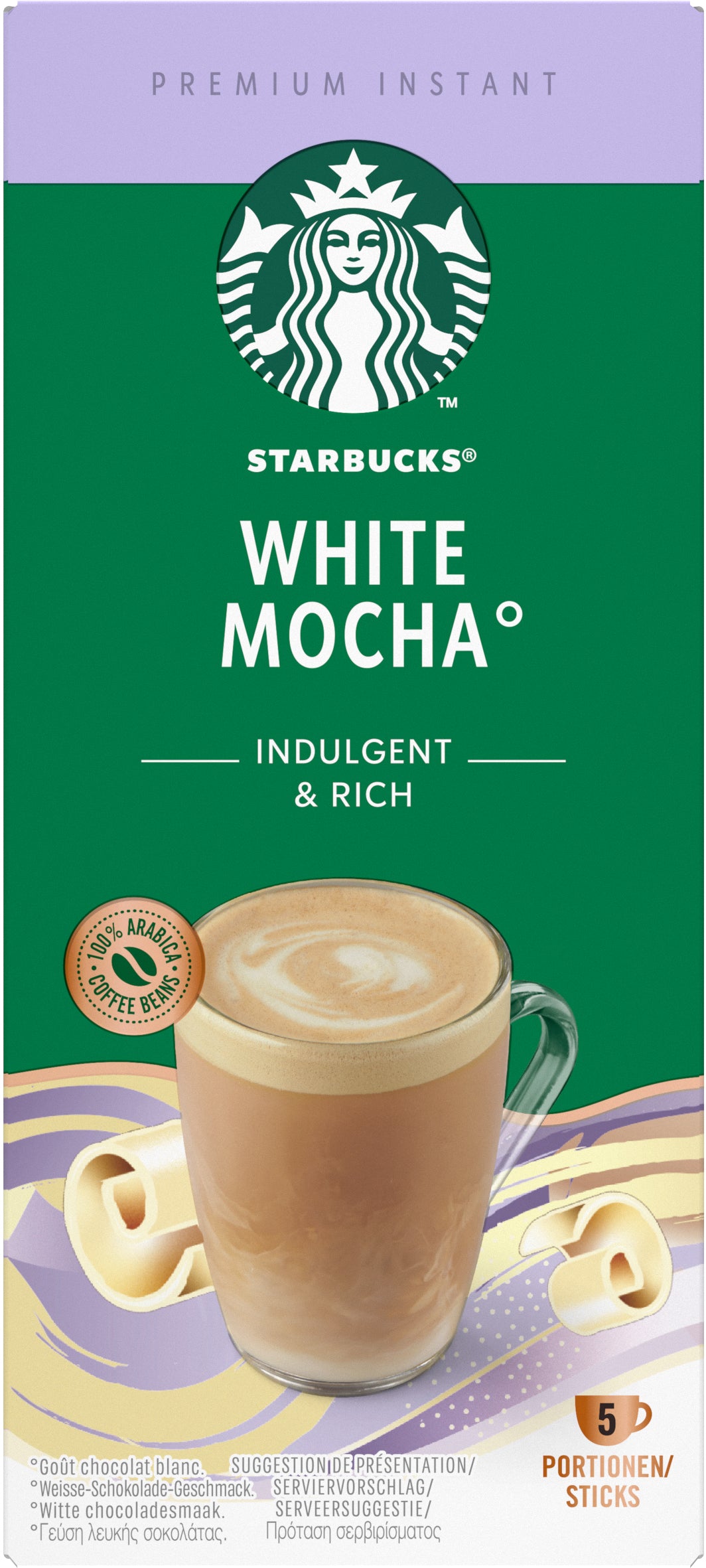 STARBUCKS Instant Sticks 5 pcs. 12563099 White Mocha Soluble