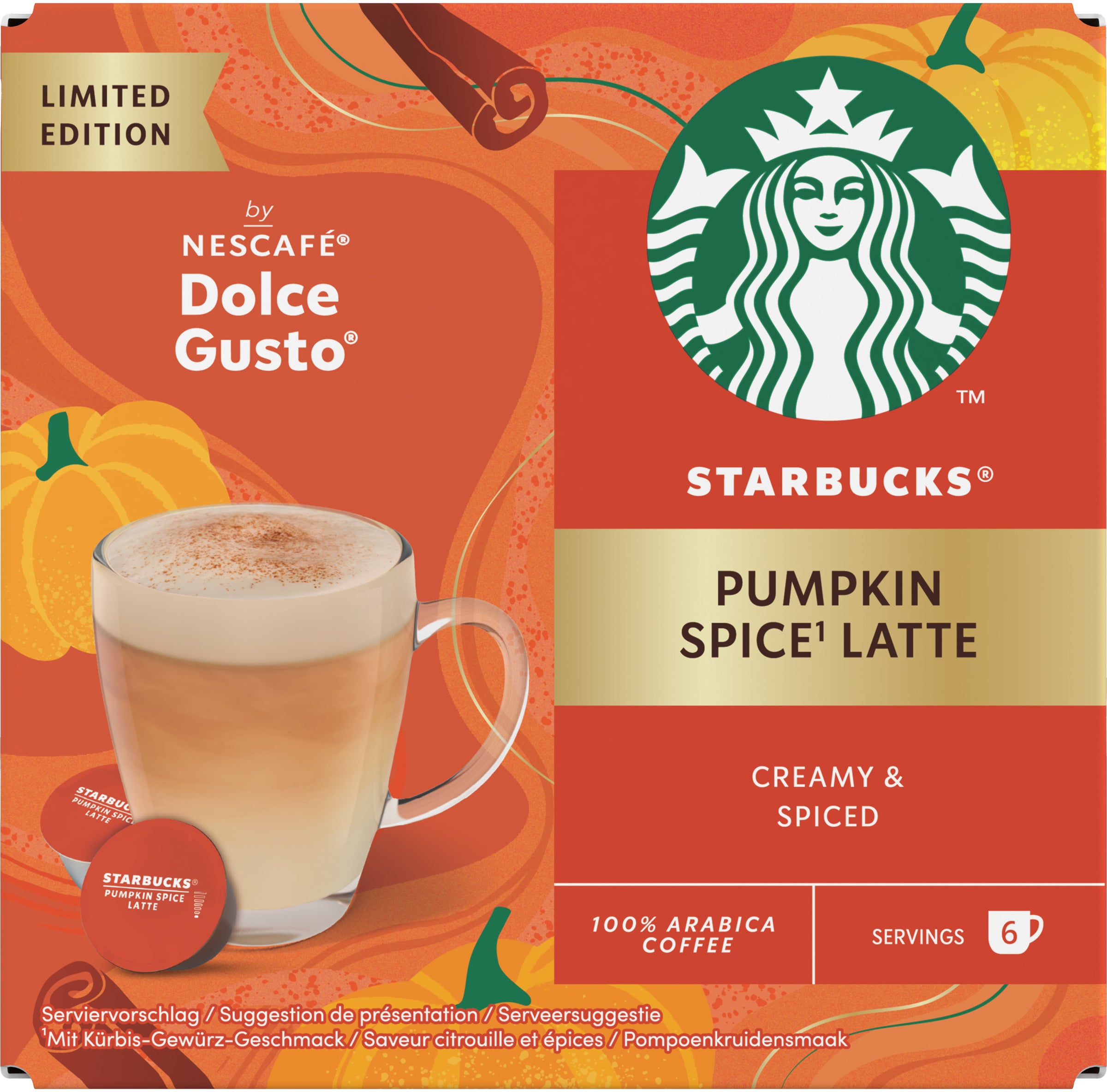 STARBUCKS Nescafé Dolce Gusto 12 pcs. 12607538 Pumpkin Spice Latte