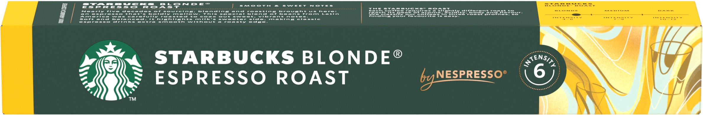 STARBUCKS Capsules de café 10 pcs. 6220719 Blonde Espresso Roast