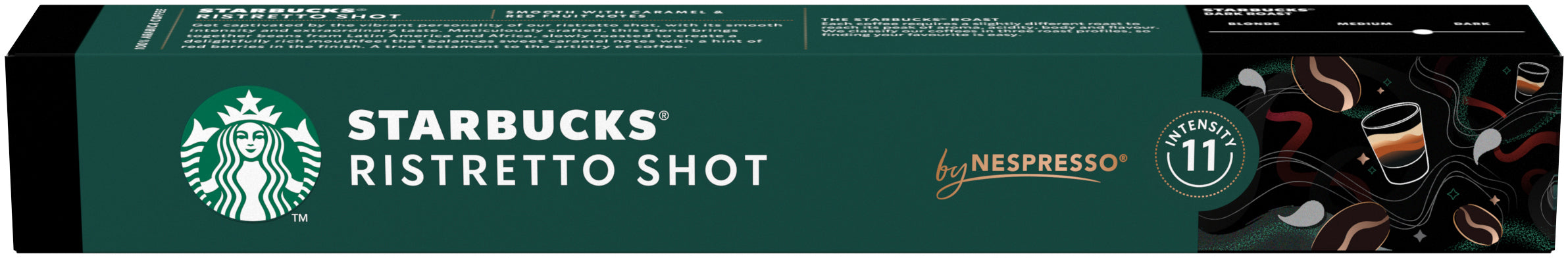 STARBUCKS Capsules de café 10 pcs. 6223319 Ristretto Shot