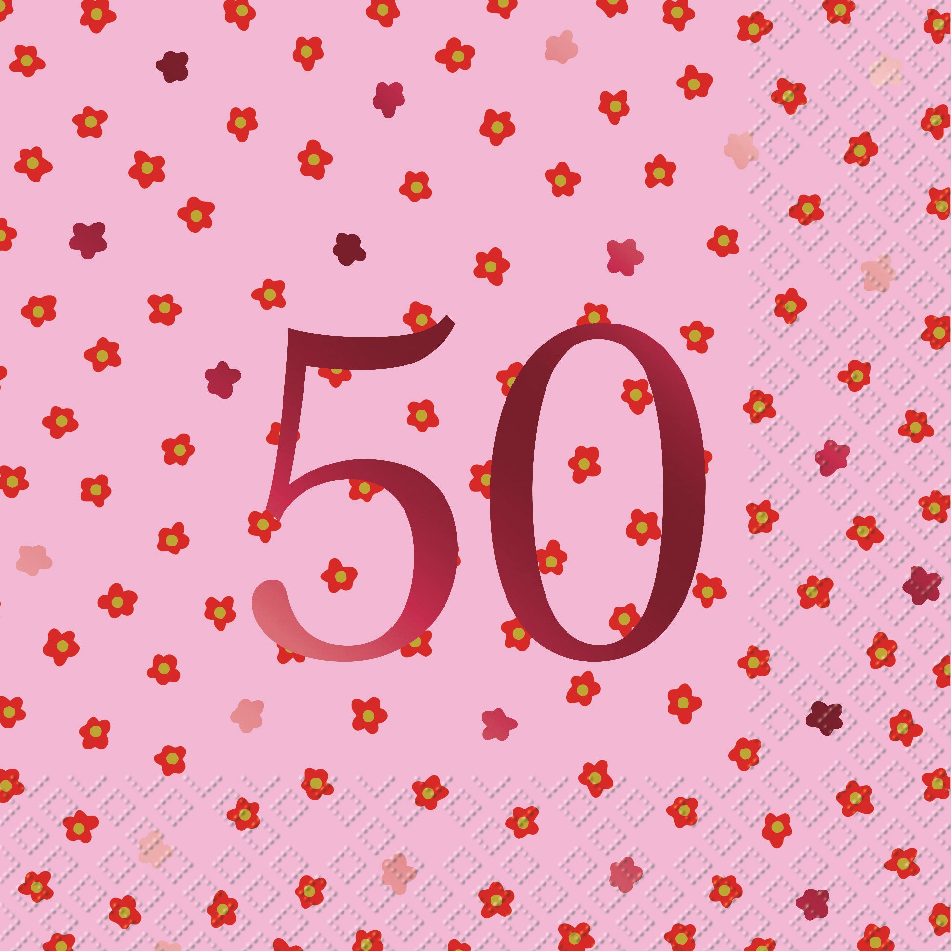 STEWO ServiettesYreka 33x33cm 2572516725 rose 20 pièces