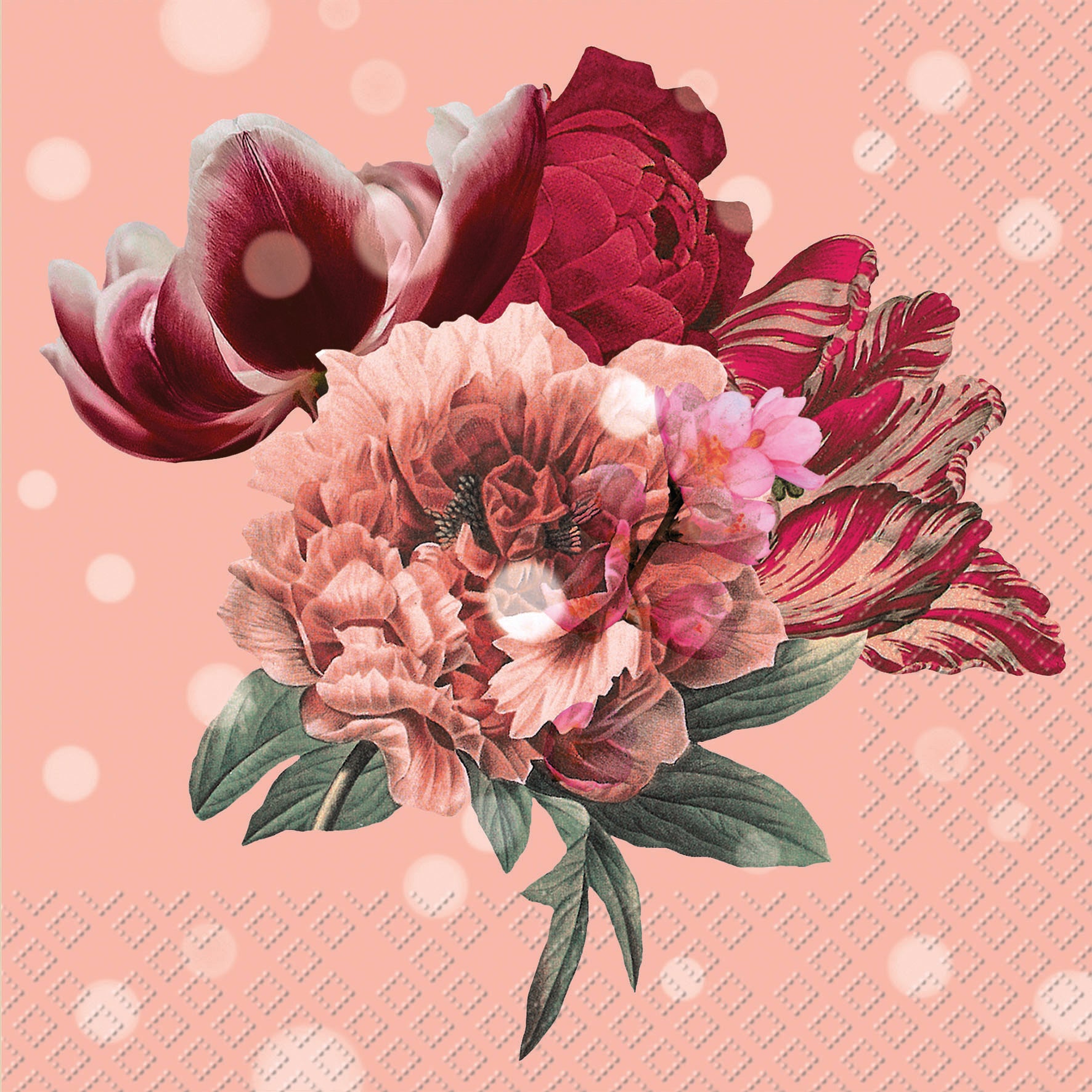 STEWO Serviettes Lenora 33x33cm 2572605625 rose 20 pcs.