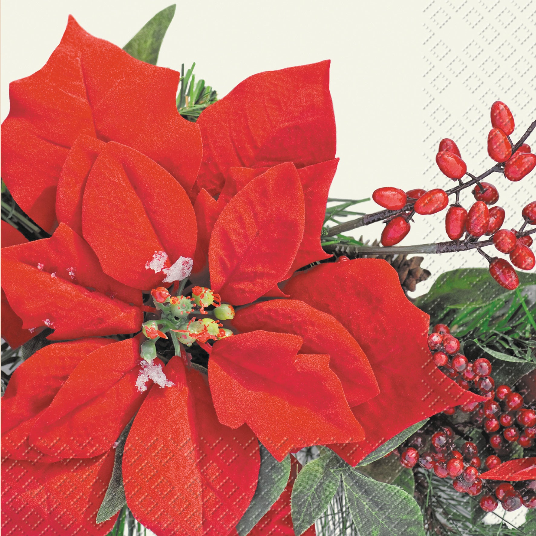STEWO Serviettes Amilia 33x33cm 2572765420 rouge, FSC Mix 20 pièces