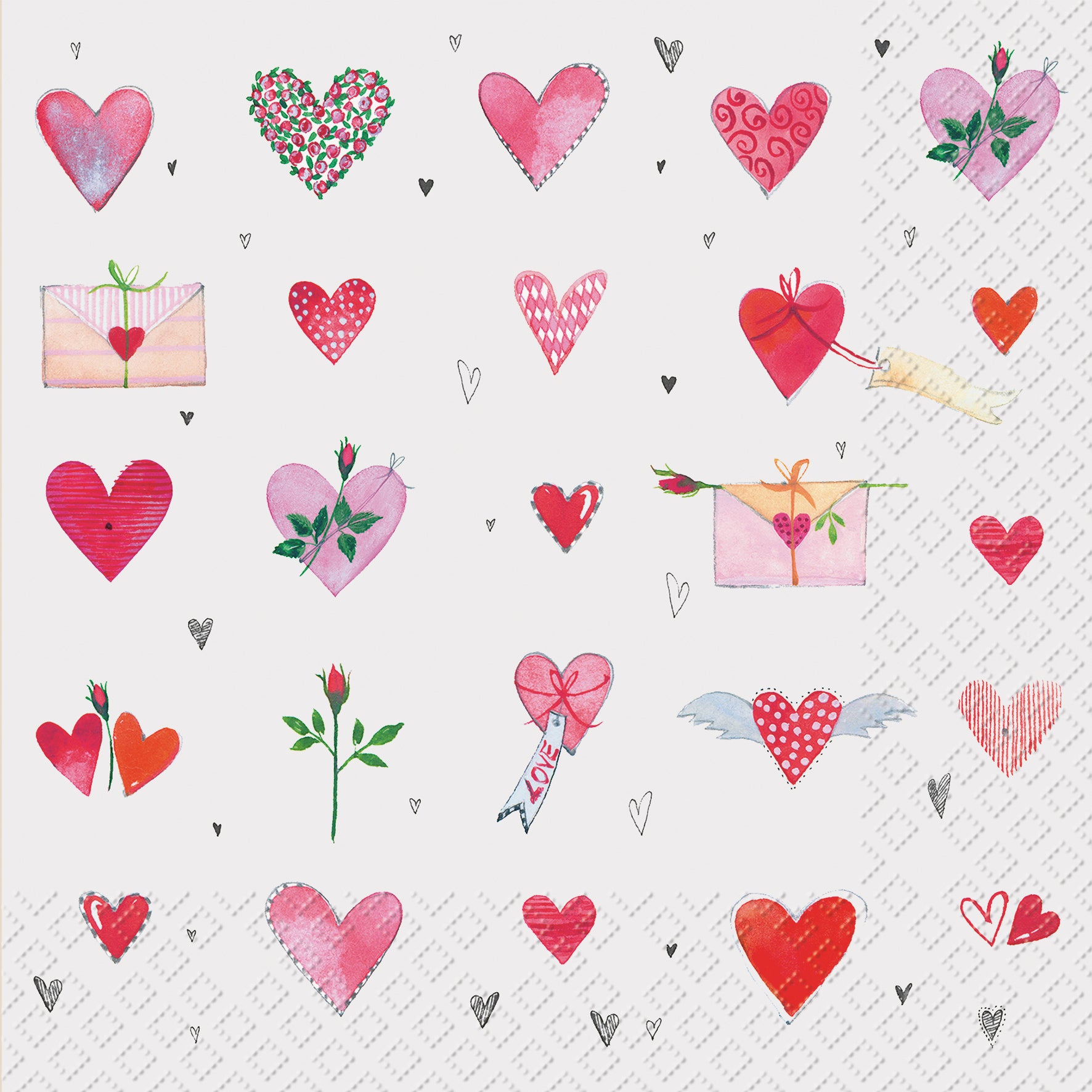 STEWO Serviettes 25x25cm 2573676720 Svenja rt 20 pcs.