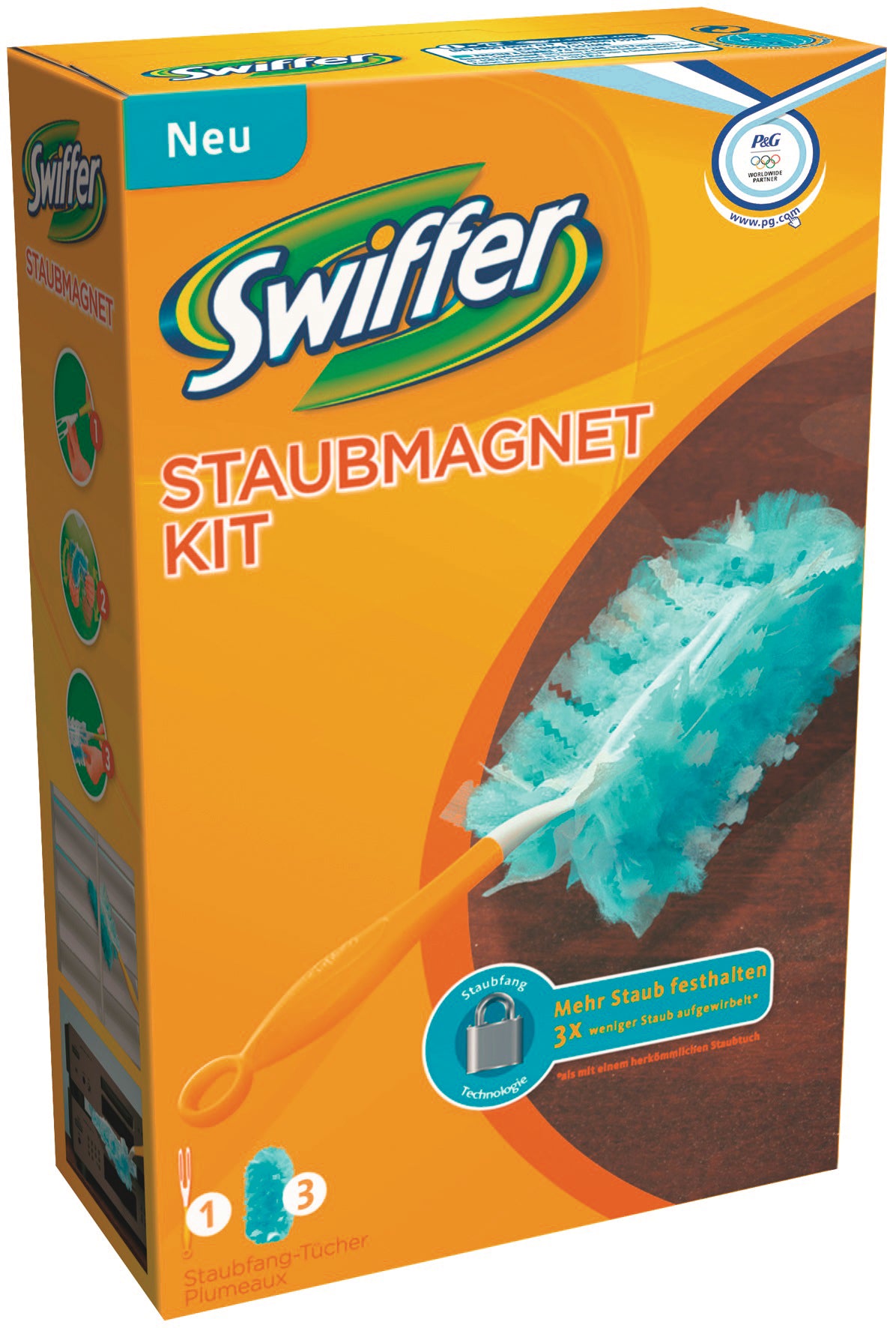 SWIFFER Plumeau, kit de base 969343 Duster, 4 pcs