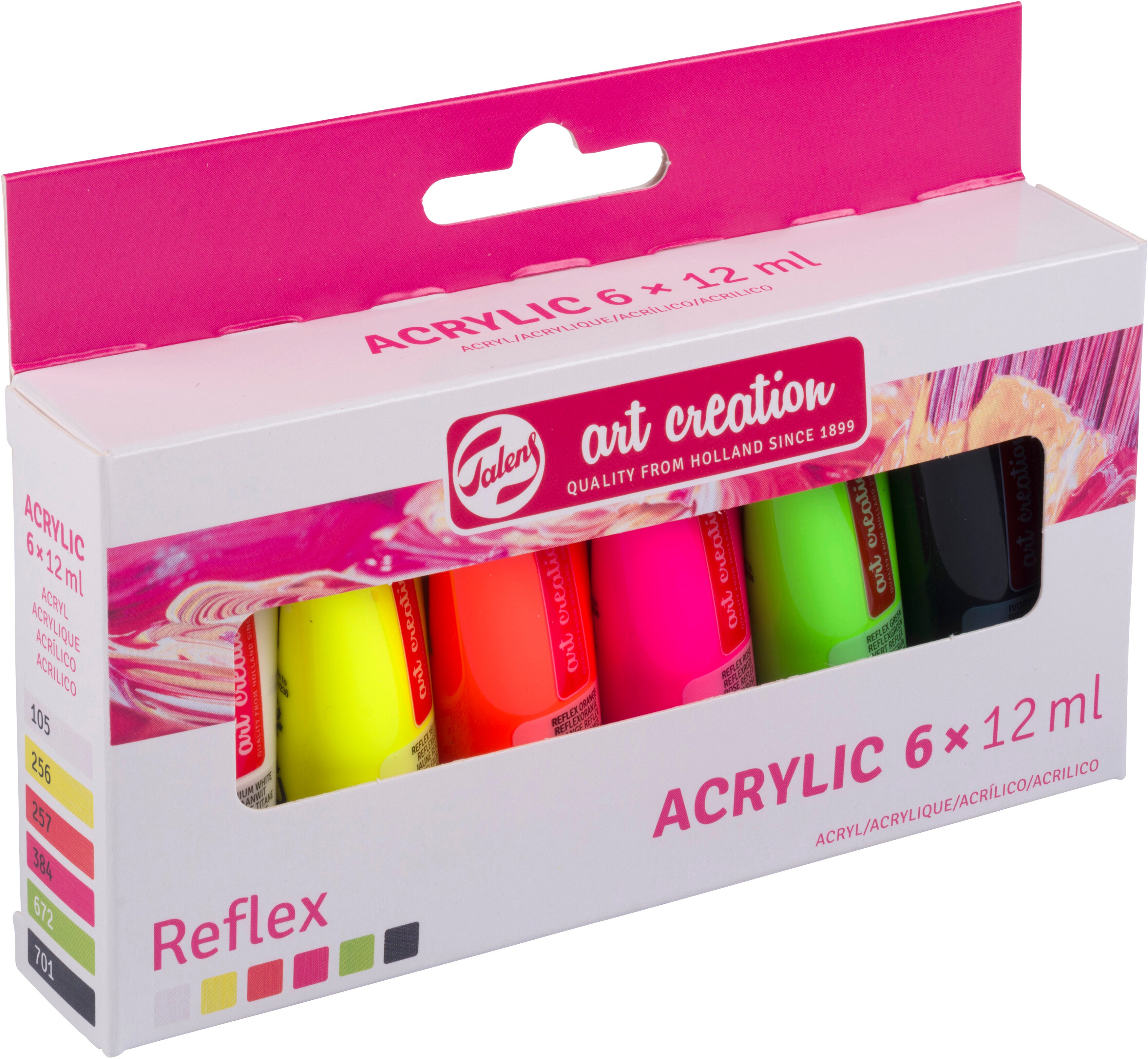 TALENS    Peinture acrylique      6x12ml