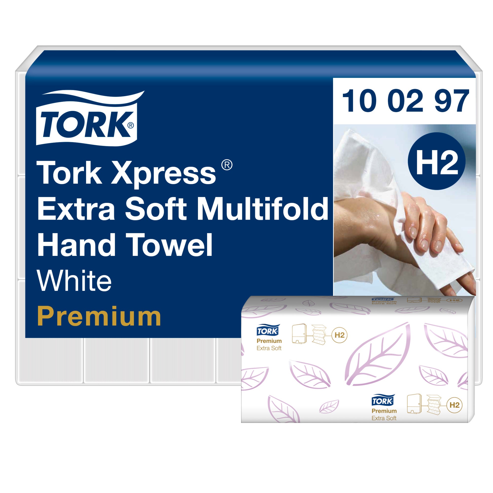 TORK Premium Essuie-mains H2 100297 Xpress® 2100 Feuille
