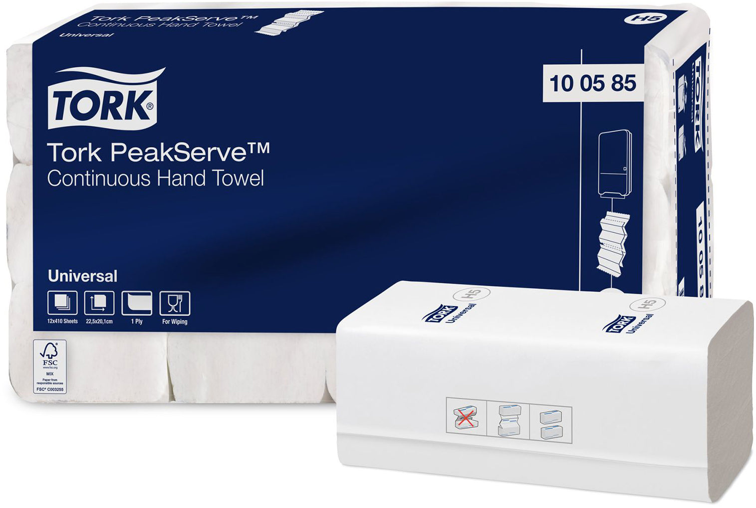 TORK Essuie-mains continus H5 100585 PeakServe® 4920 Feuille