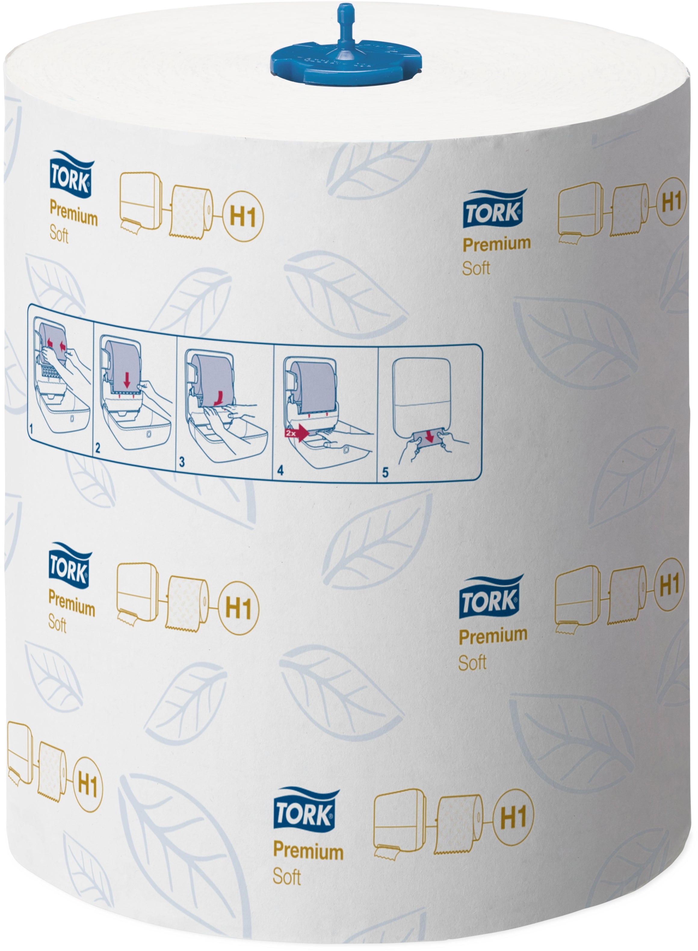TORK Serviette Rouleau Premium H1 290016 blanc, 2 plis 150m