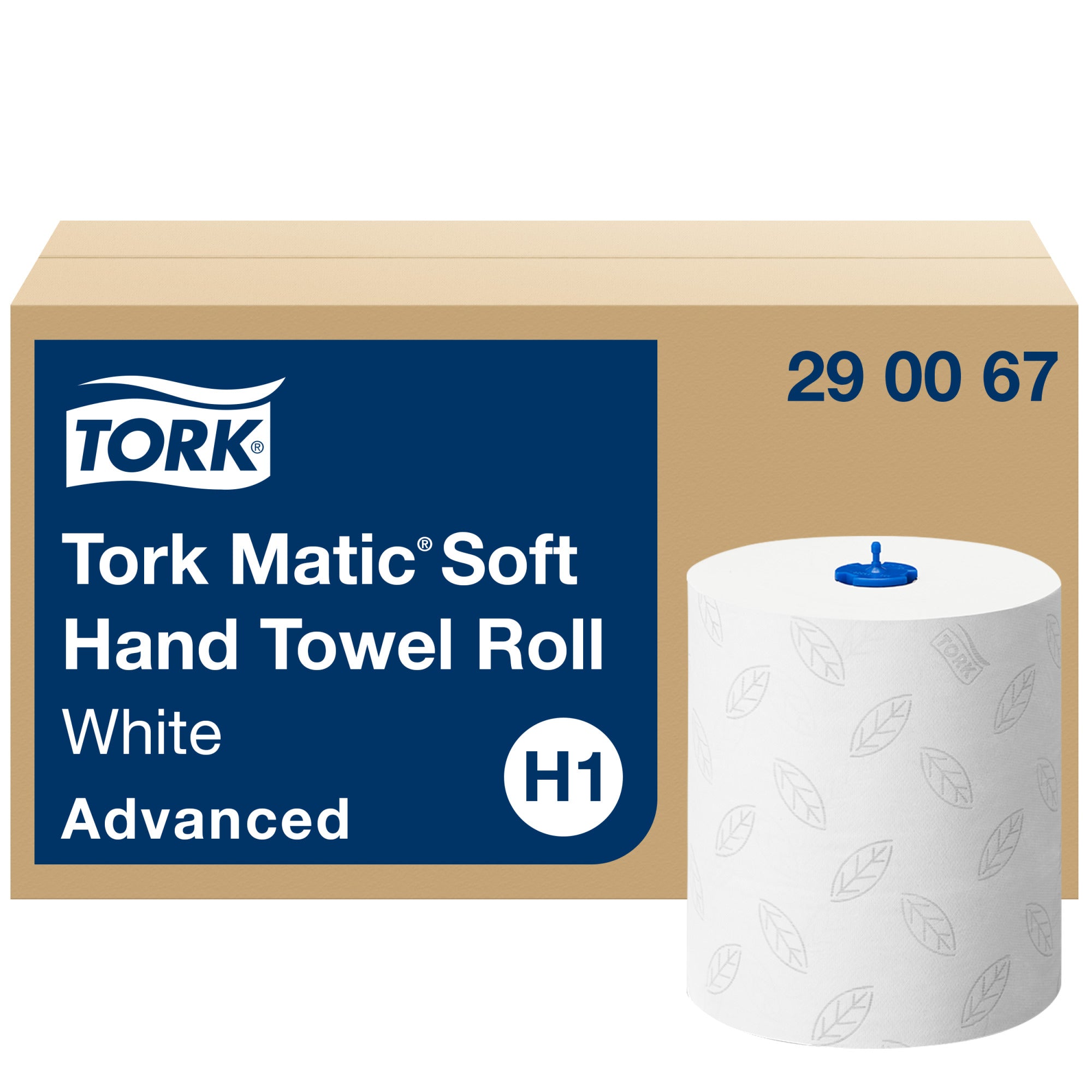 TORK Serviette Rouleau Advanced H1 290067 blanc, 2 plis 150m