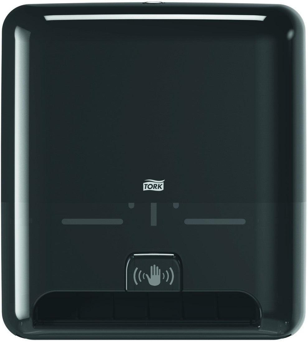 TORK Distributeur serviettes H1 551108 noir, senseur 368x331x206mm