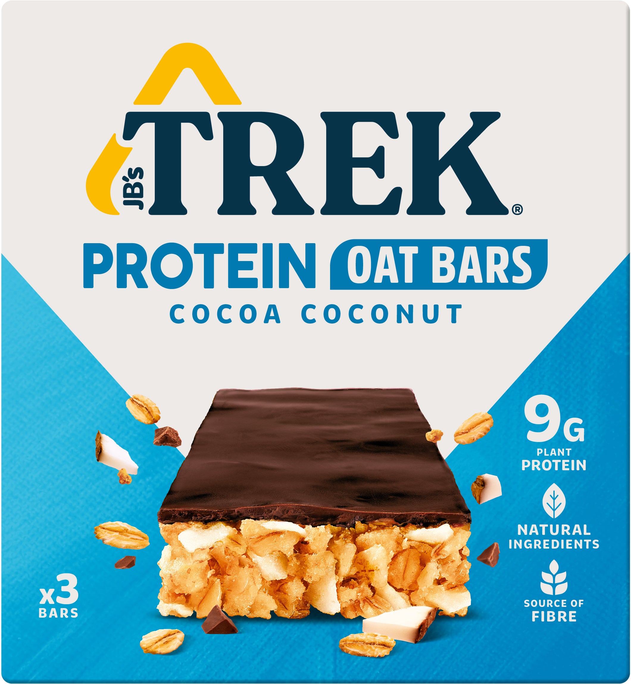 TREK Barres d'avoine protéinées 83525 Cocoa Coconut 50g, 3 pcs.