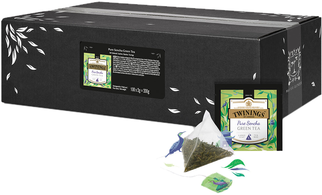 TWININGS Pure Sencha Green Tea 100015077 Pyramide 2g, 100 pcs.