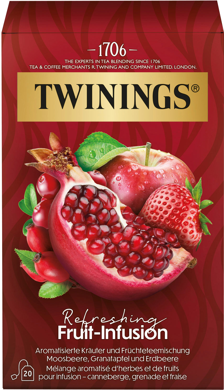 TWININGS Refreshing Thé aux fruits 100017251 Sachets 2g, 20 pcs.