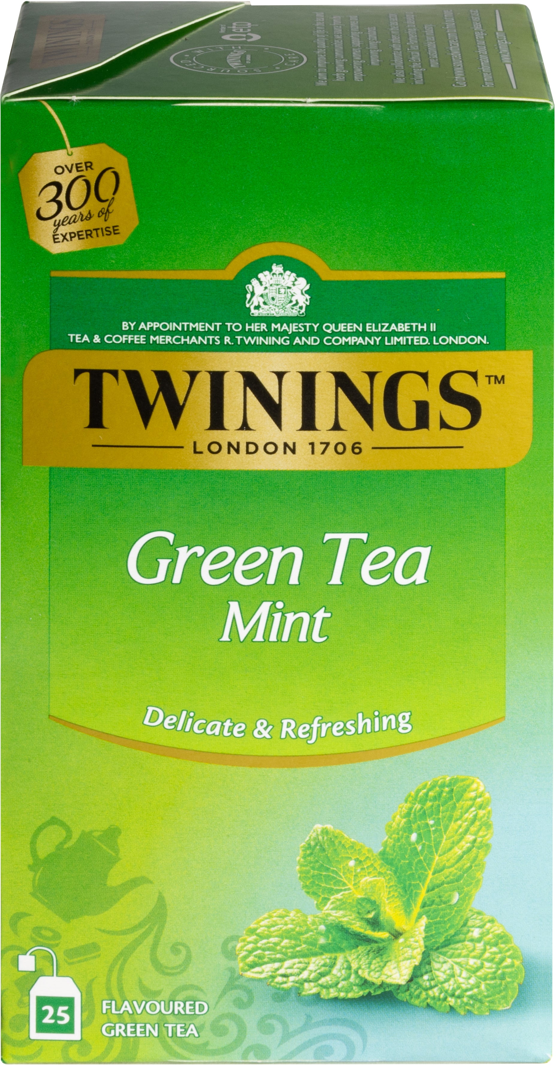 TWININGS Green Tea Mint 100017819 Sachets 1.5g, 25 pcs.