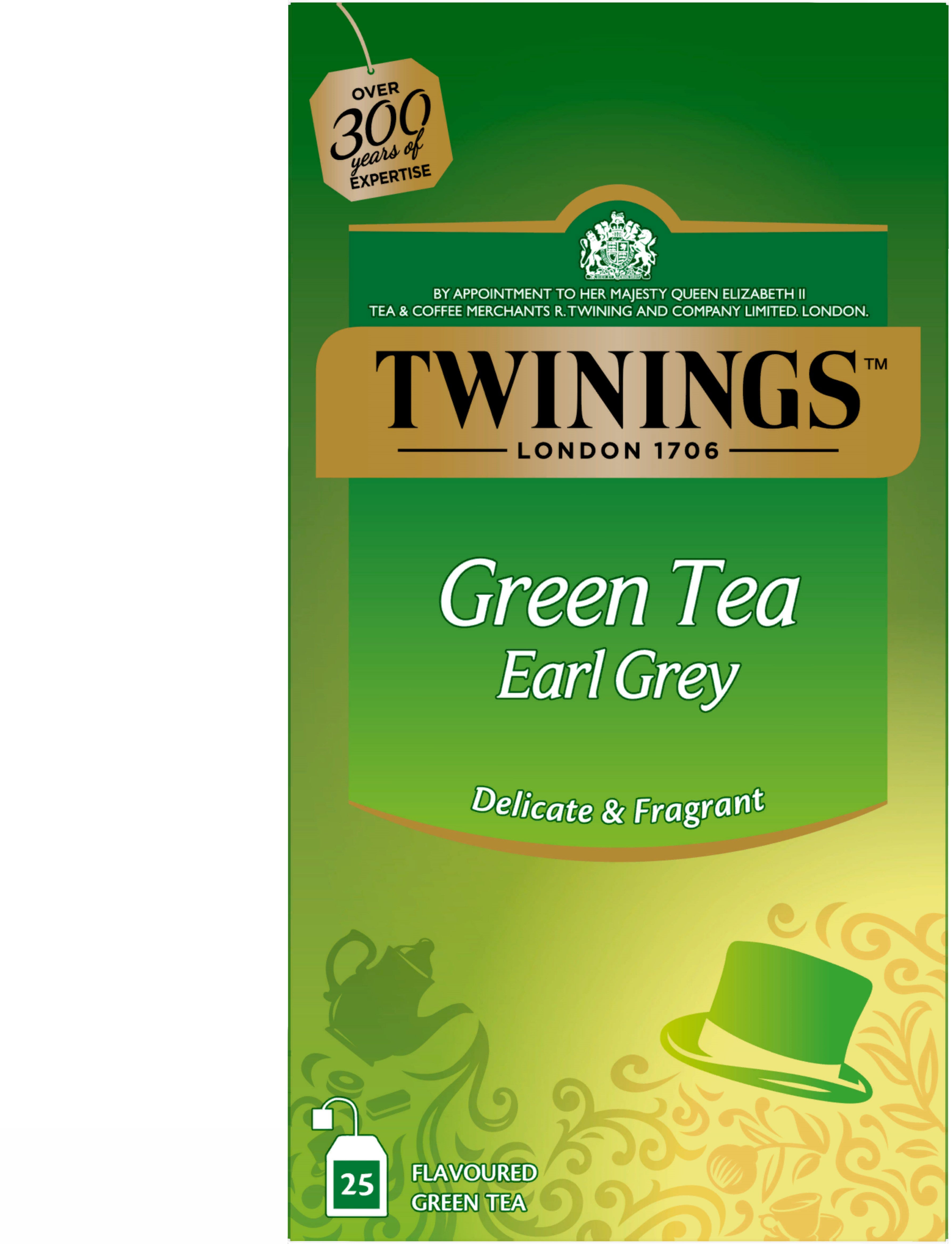 TWININGS Green Earl Grey 100017851 Sachets 1.6g, 25 pcs.