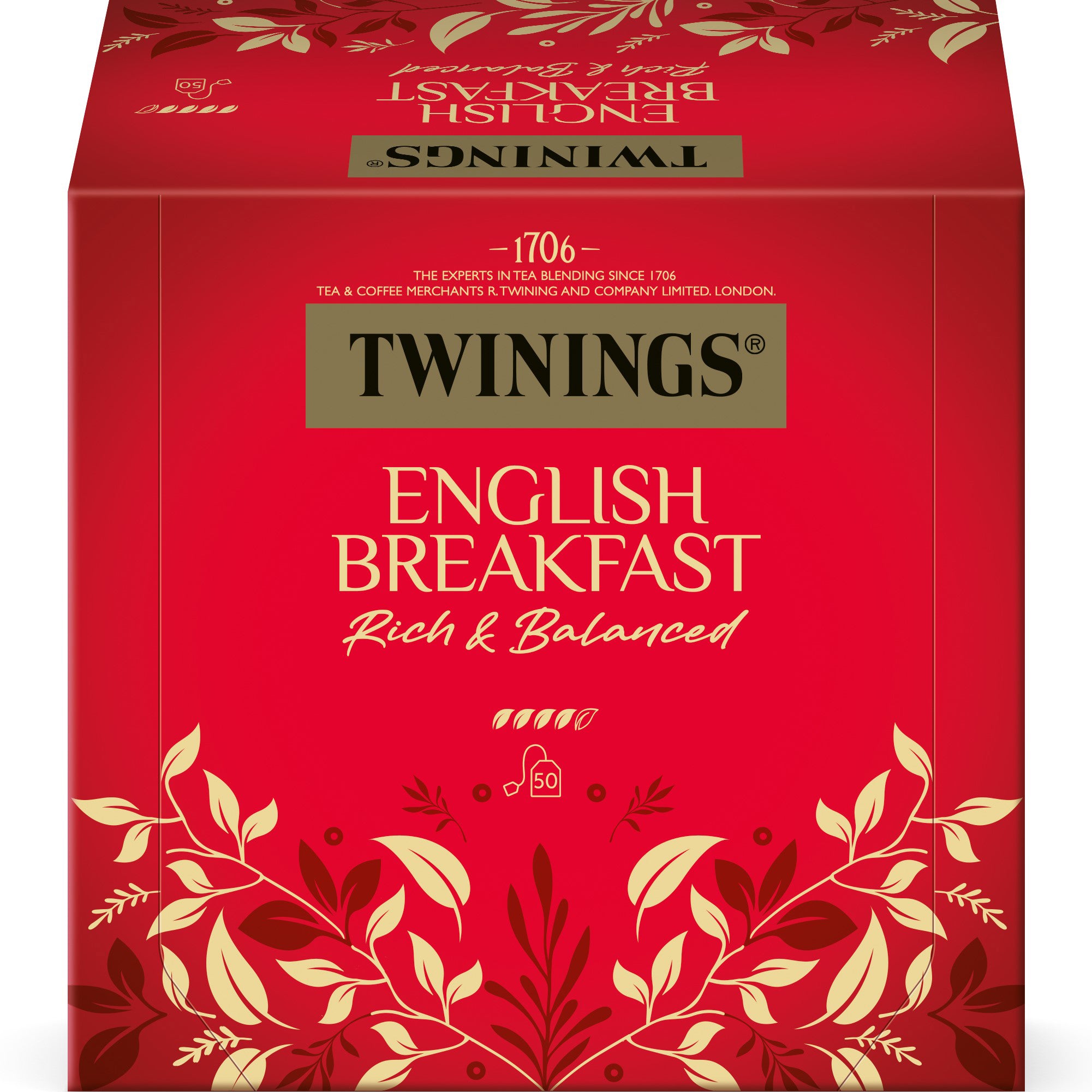 TWININGS English Breakfast 100017994 Sachets 2g, 50 pcs.