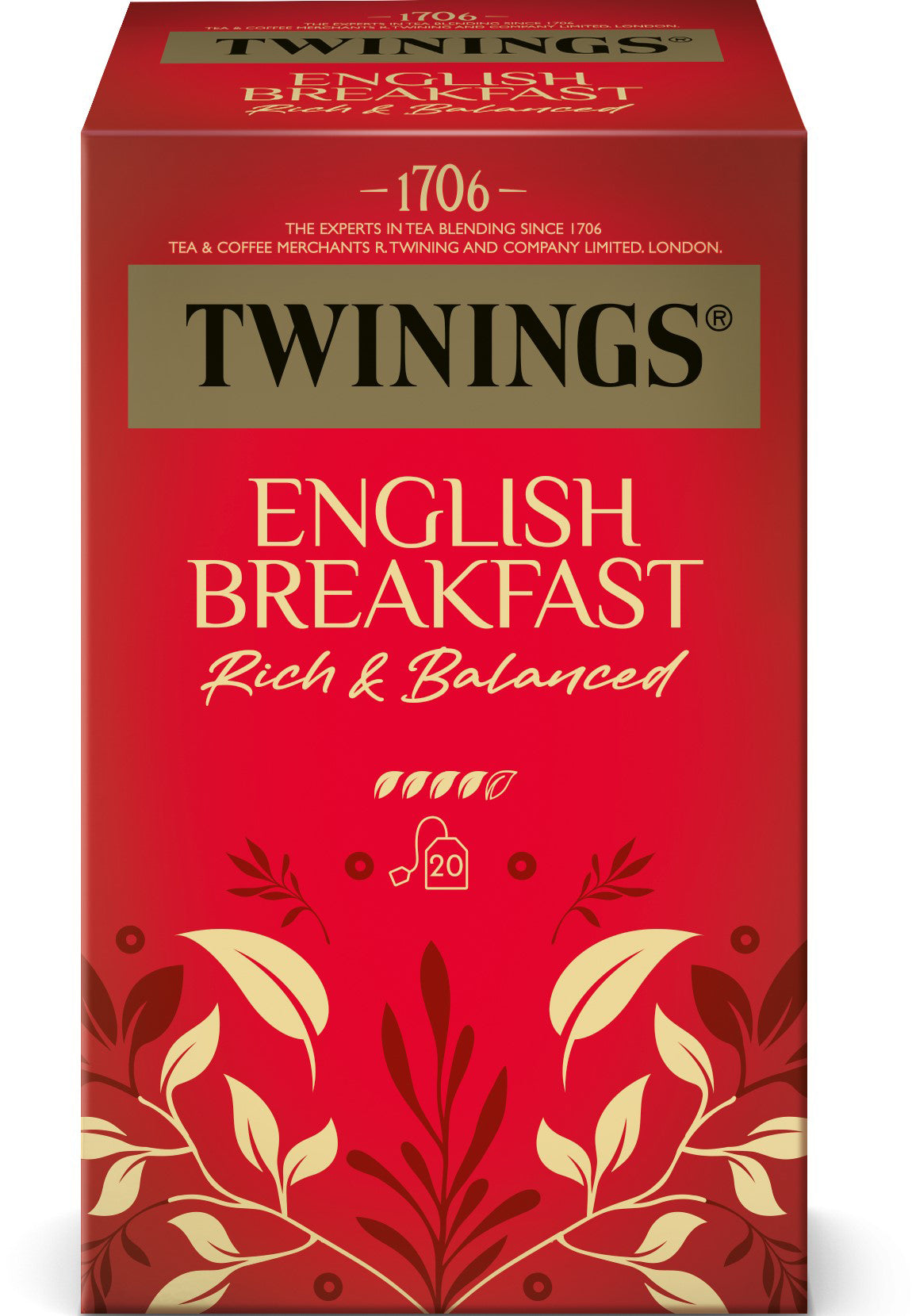 TWININGS English Breakfast 100018059 Sachets 2g, 20 pcs.