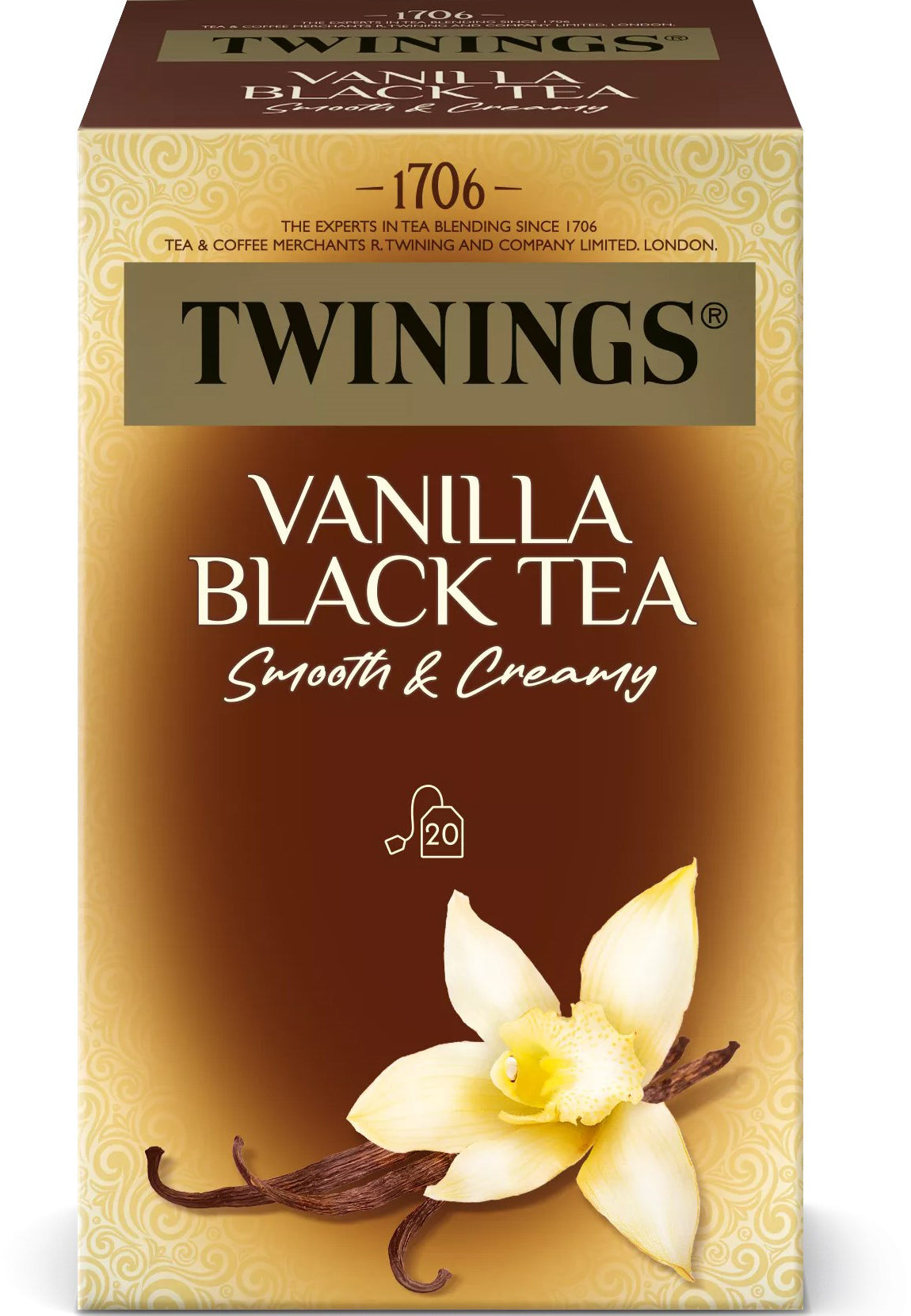 TWININGS Vanilla Black 100018061 Sachets 2g, 20 pcs.