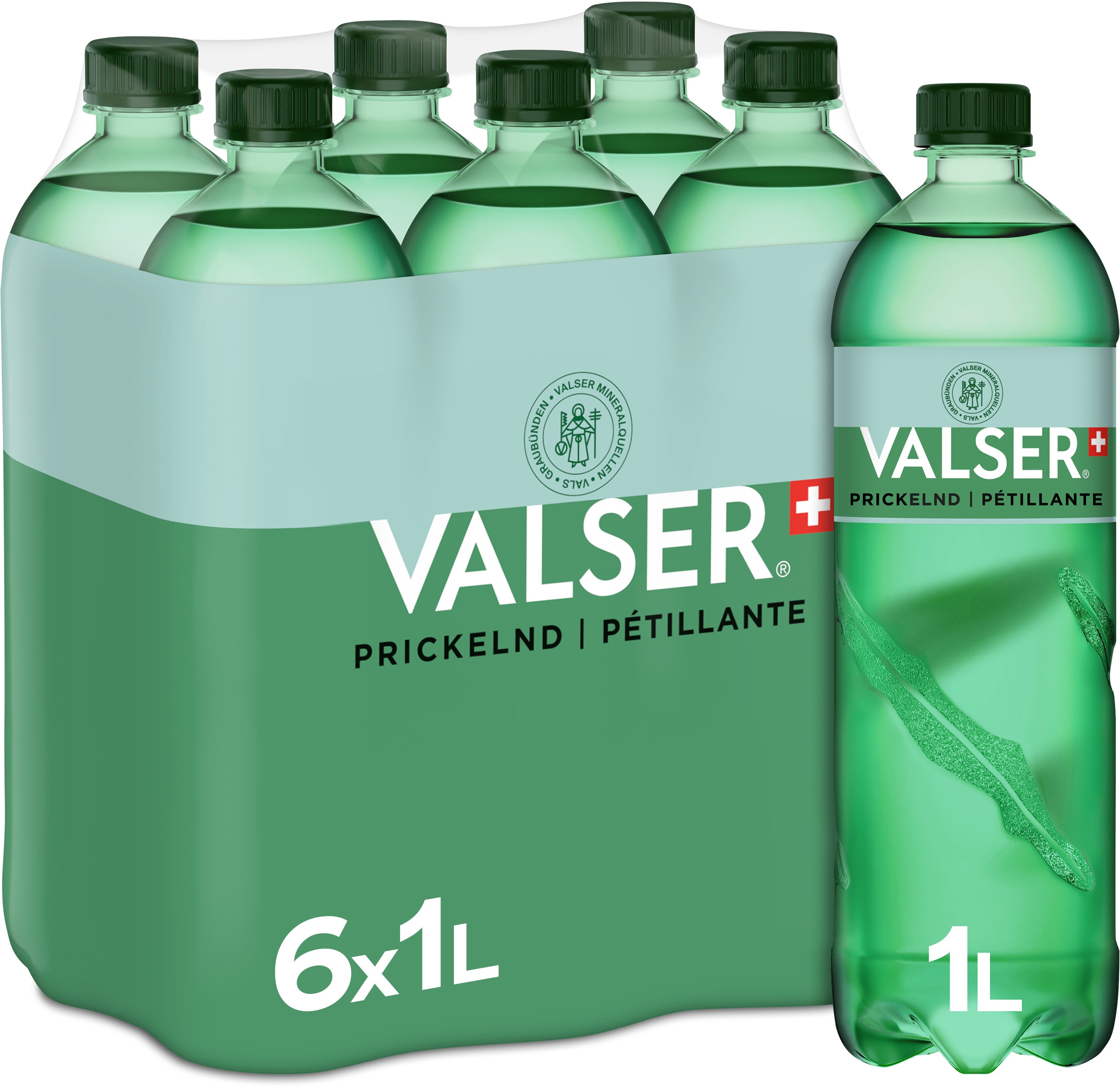 VALSER Pétillant 1012302 100cl, 6 pcs.