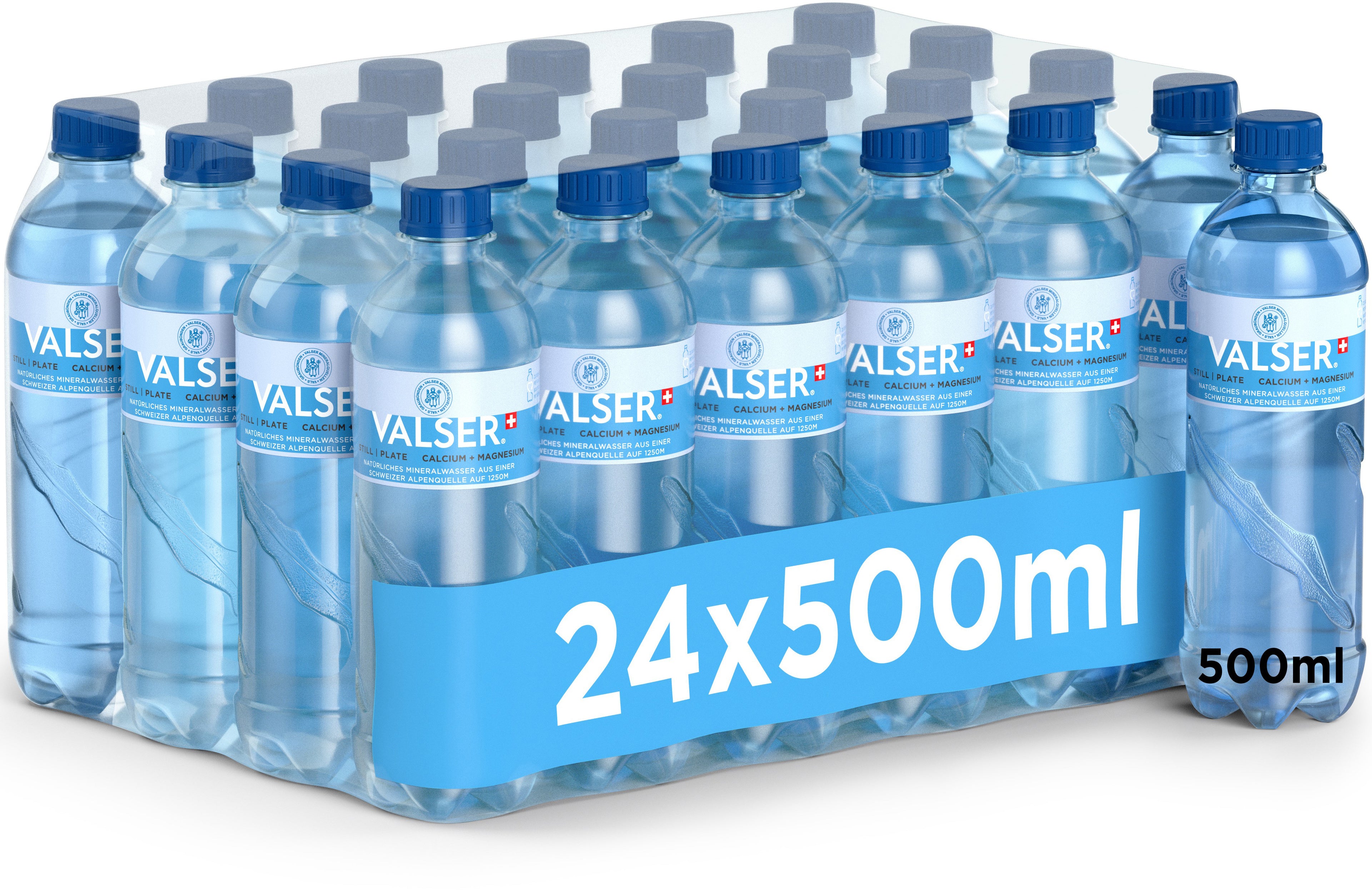 VALSER Plat Calcium & Magnésium 2339901 50cl, 24 pcs.