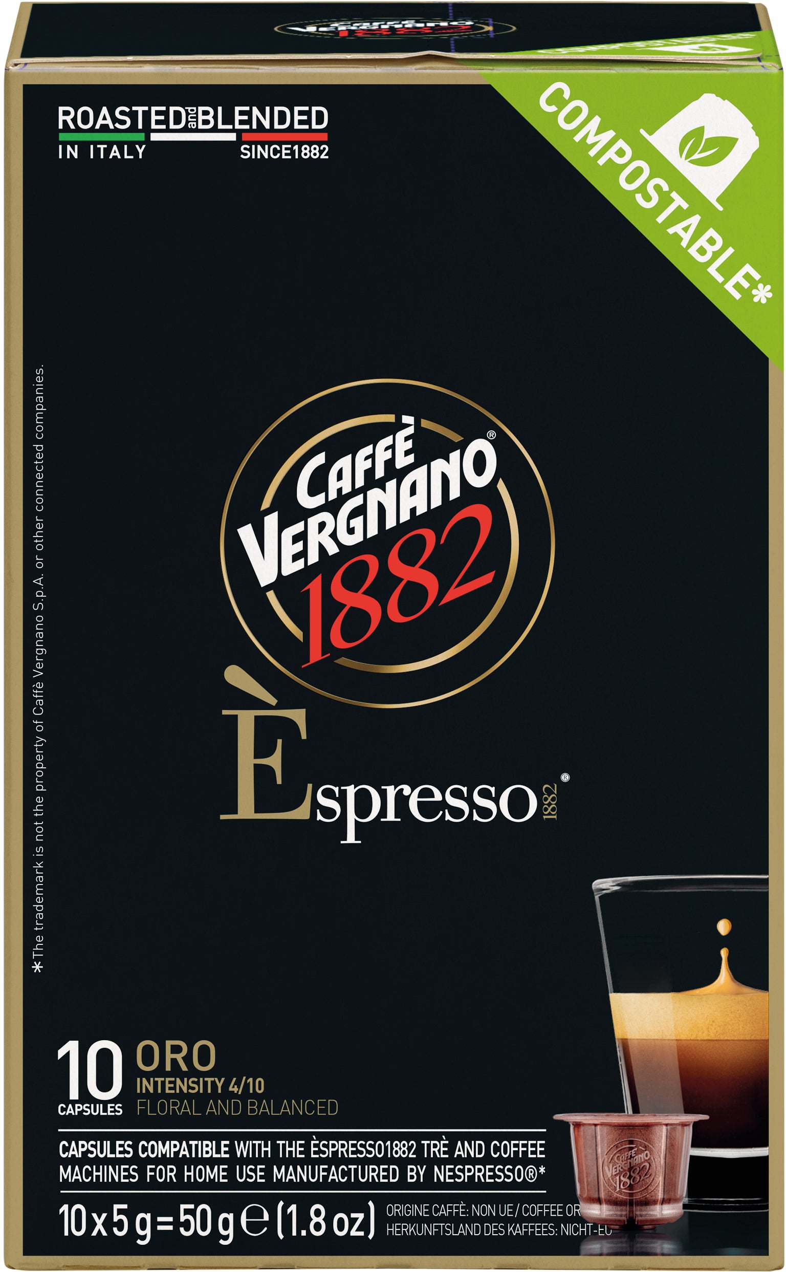 VERGNANO Capsules de café 2295502 Oro 10 pcs.