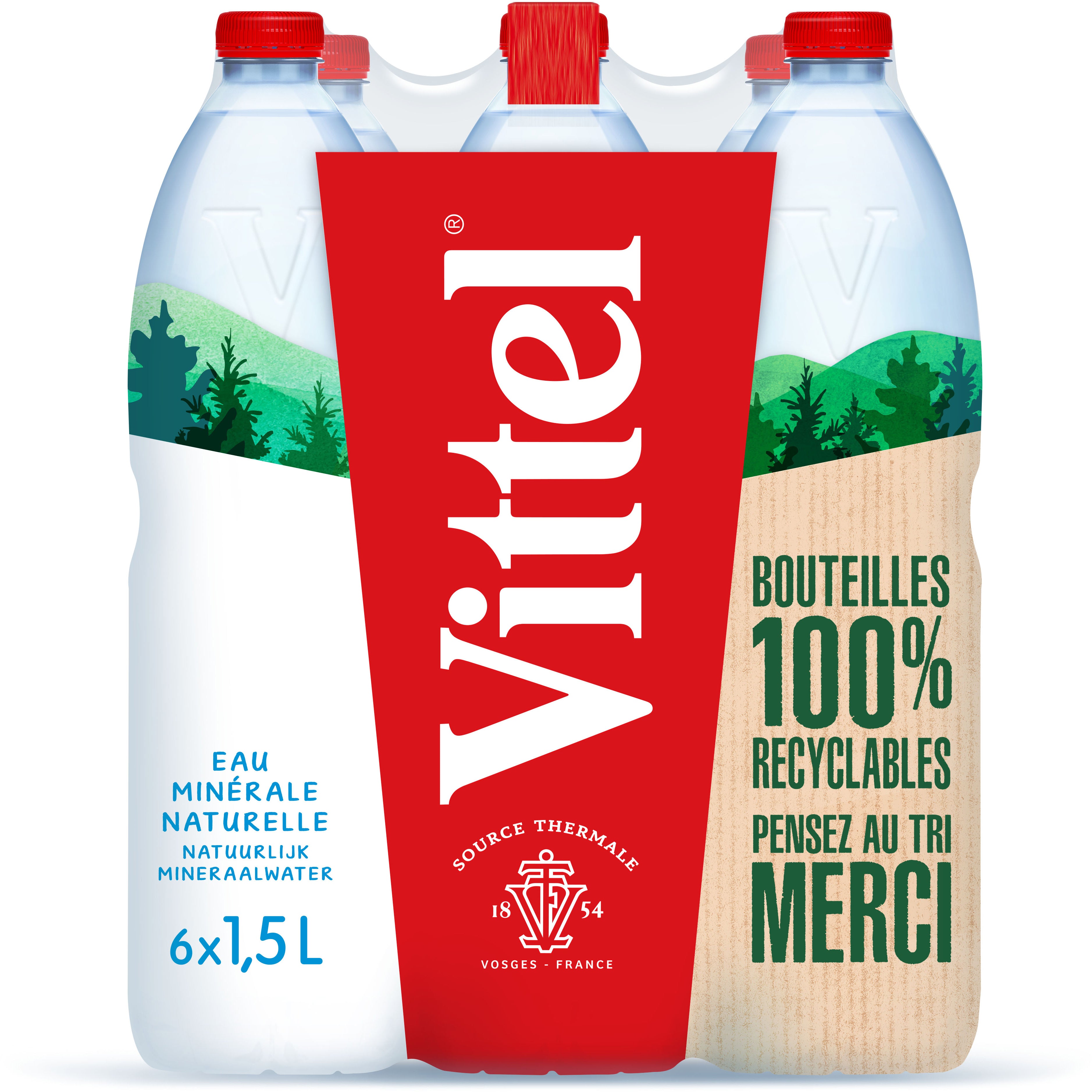 VITTEL non gazéifié 12552293 150 cl, 6 pcs.