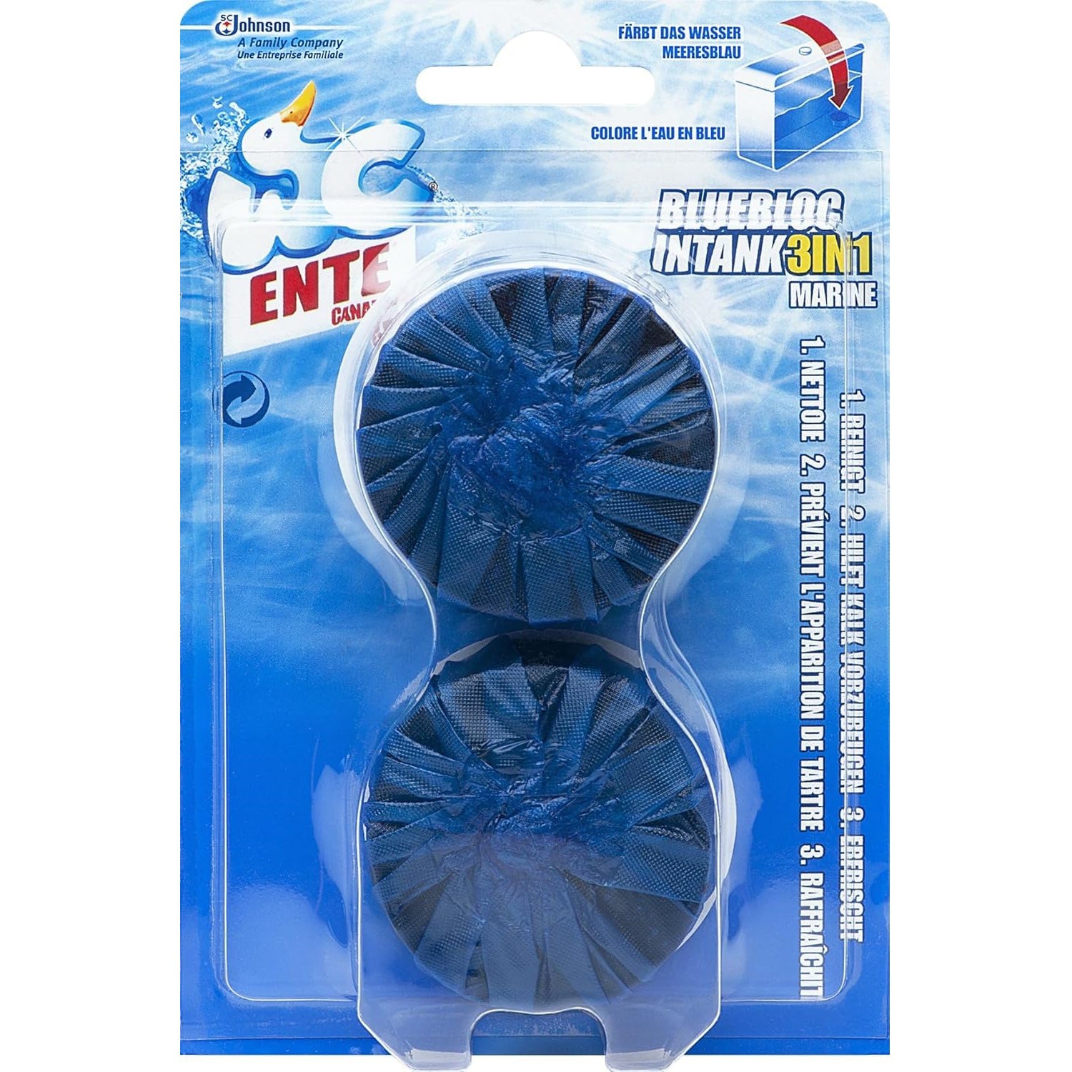 WC-ENTE Blue Bloc Cuve rinçage 2x50g 1037872