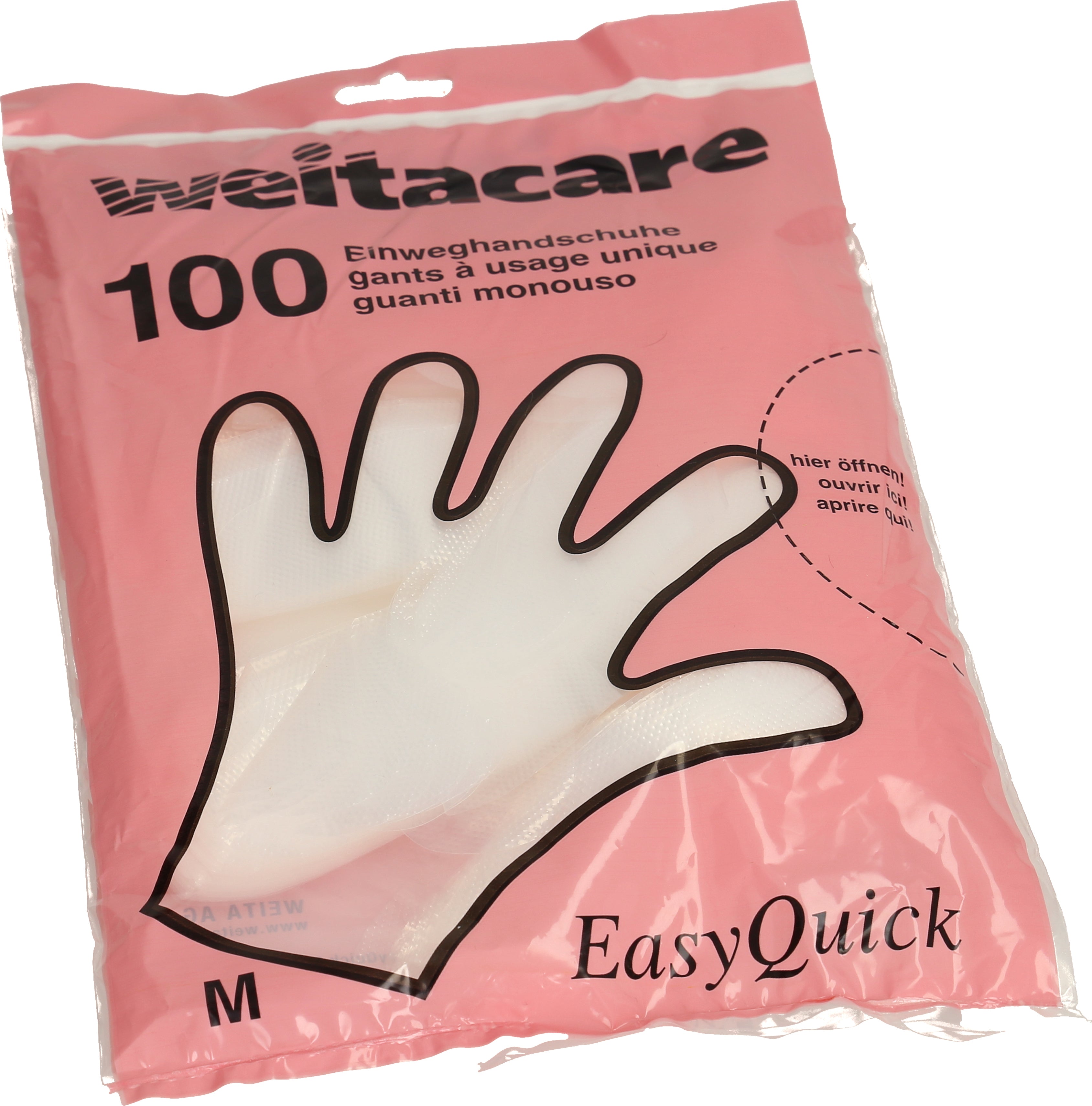 WEITA Gants dames Easy Quick 270491 transparent 100 pièces