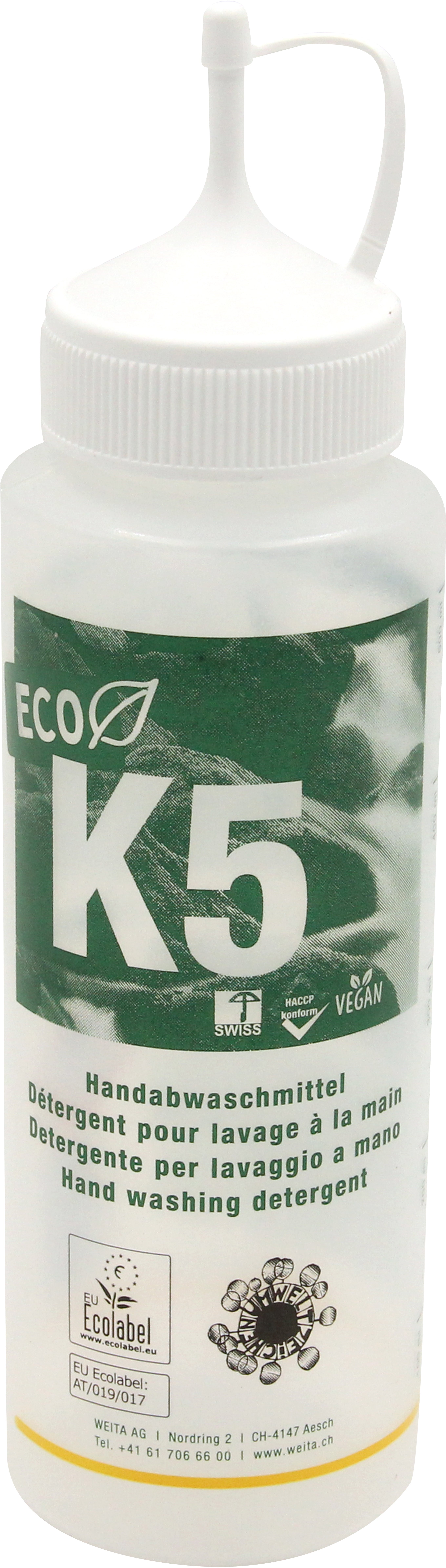 WEITACLEAN Détergent lavage main 500ml 75486.14399 K5 ECO, bouteille vide