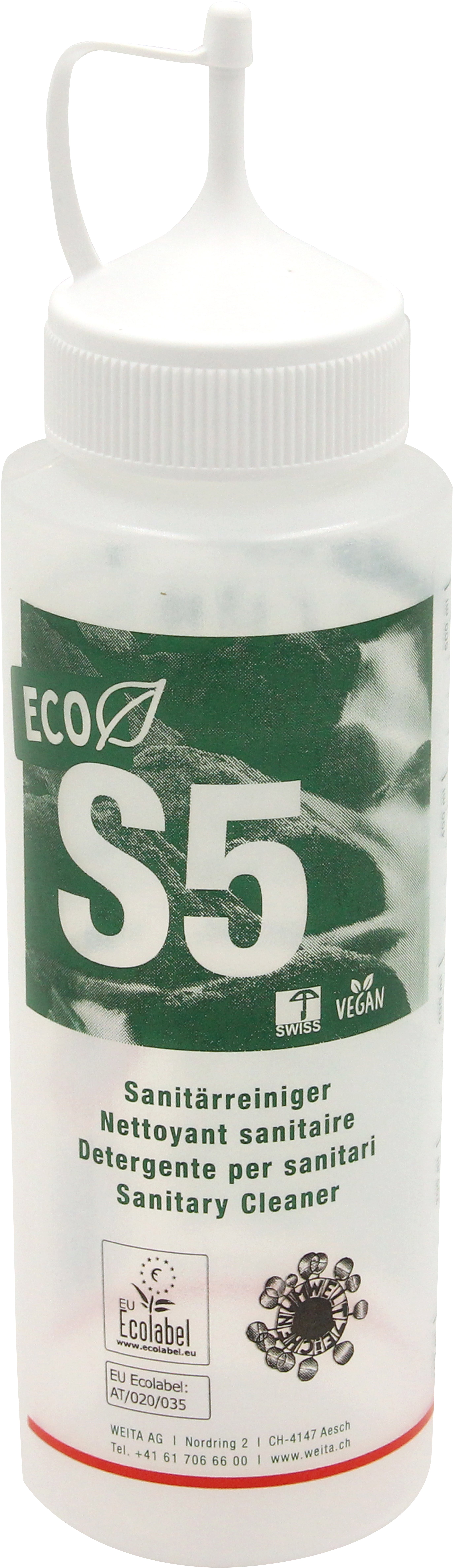 WEITACLEAN Nettoyant sanitaire 500ml 75497.14399 S5 ECO, bouteille vide