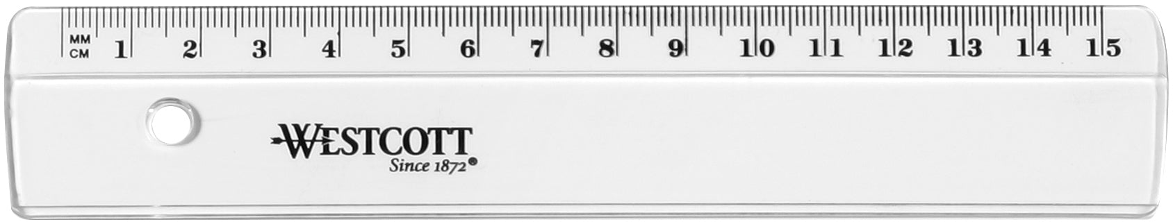 WESTCOTT  Règle en plastique        15cm
