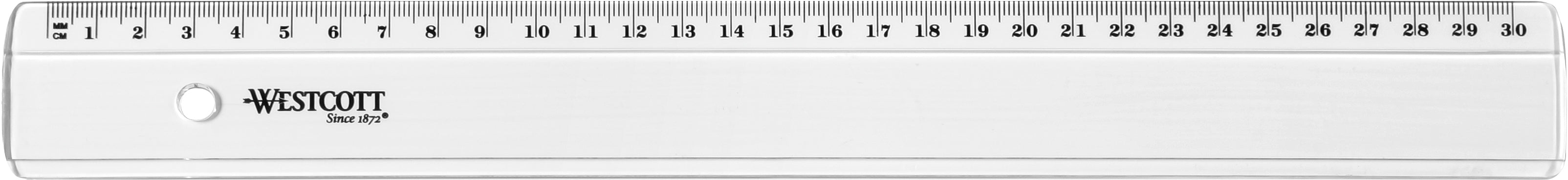 WESTCOTT  Règle en plastique        30cm