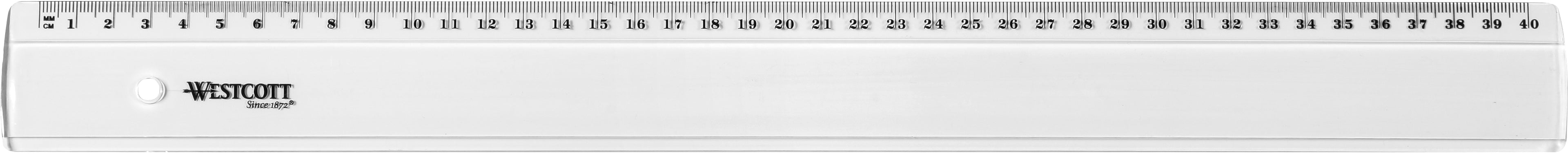 WESTCOTT  Règle en plastique        40cm