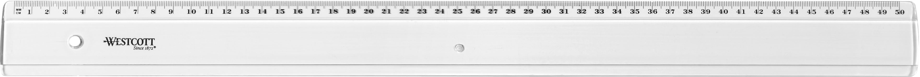 WESTCOTT  Règle en plastique        50cm