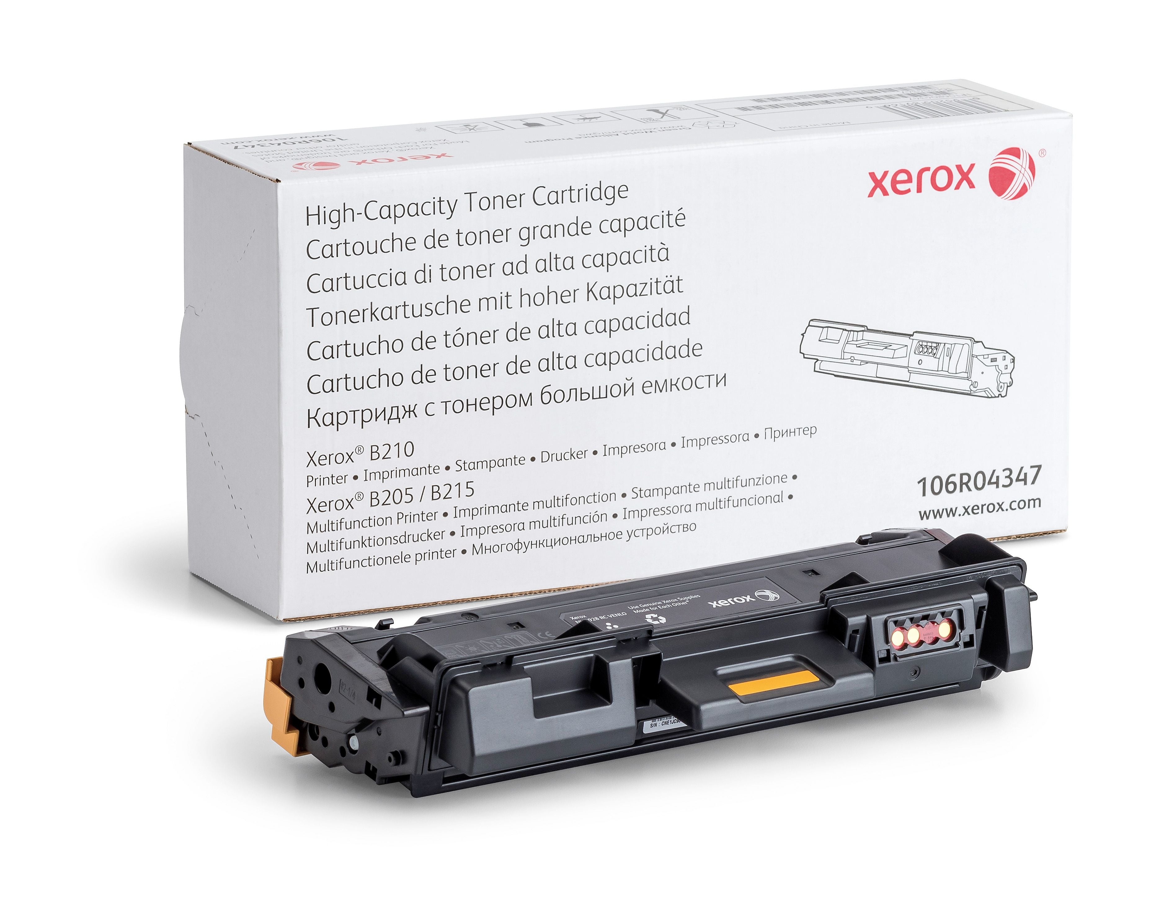 XEROX Cartouche toner HC noir 106R04347 B210/B205/B215 3'000 p.